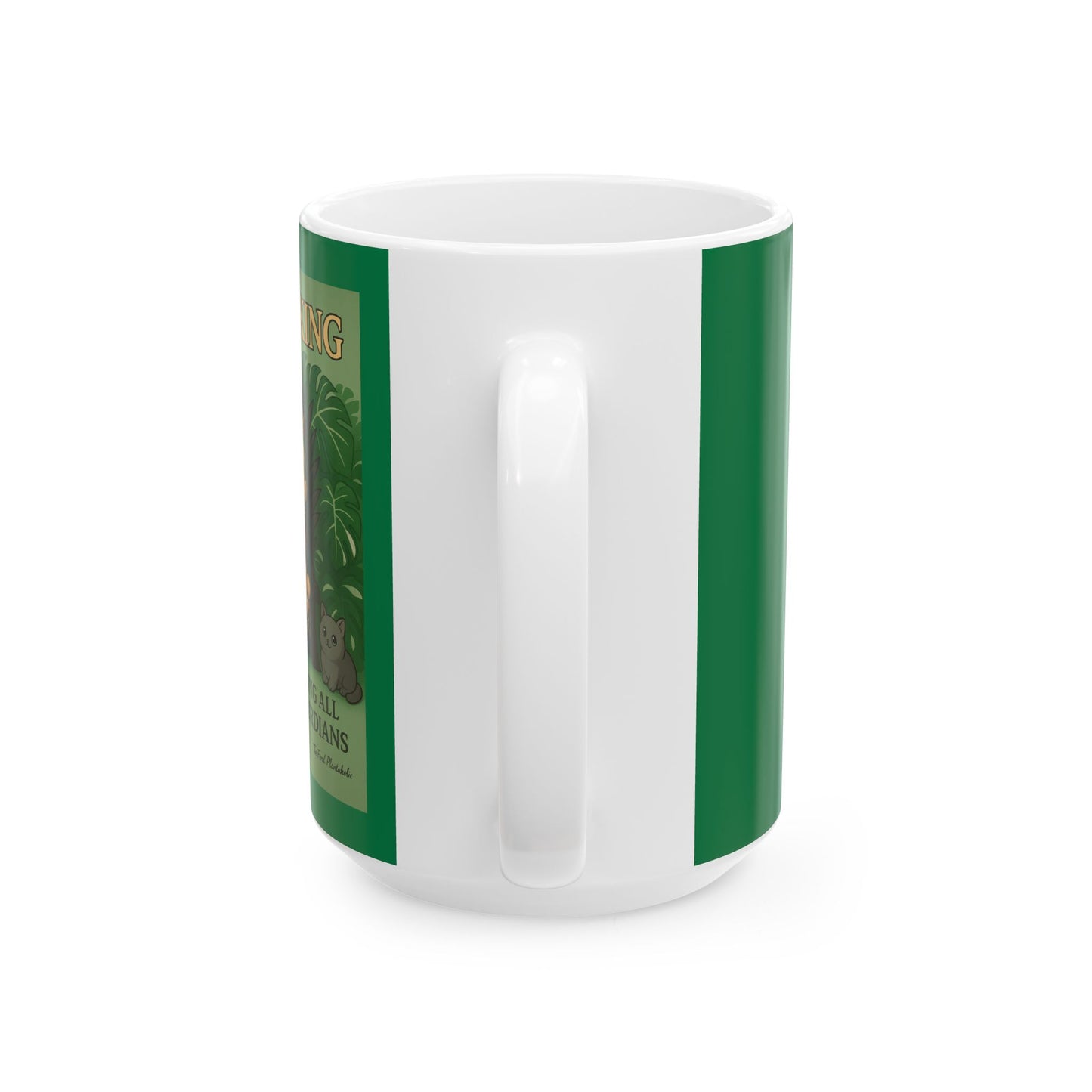 Ceramic Mug — Tropical Sloth Jungle Coffee Cup (11oz & 15oz)