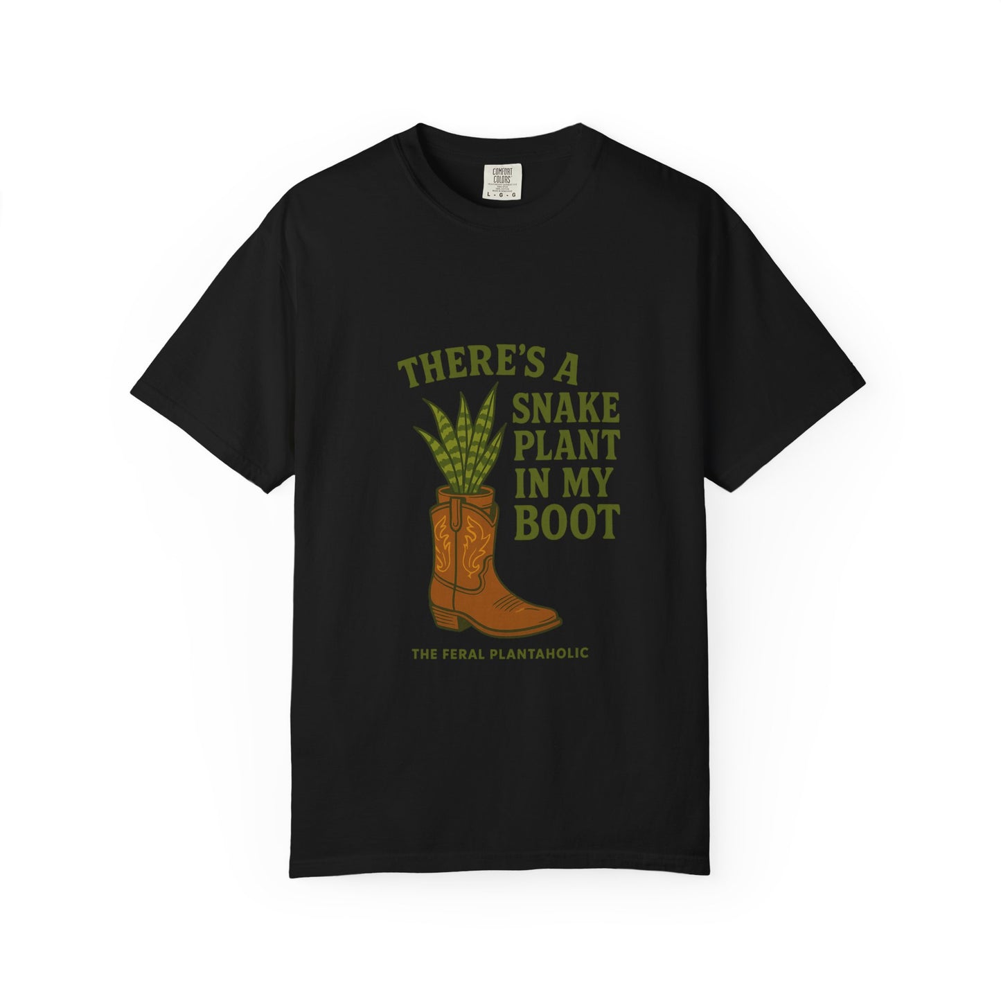 Snake Plant in My Boot T-Shirt | Unisex Garment-Dyed Tee for Plant Lovers, Gardening Gifts, Nature Vibes, Eco-Friendly Clothing, [...]