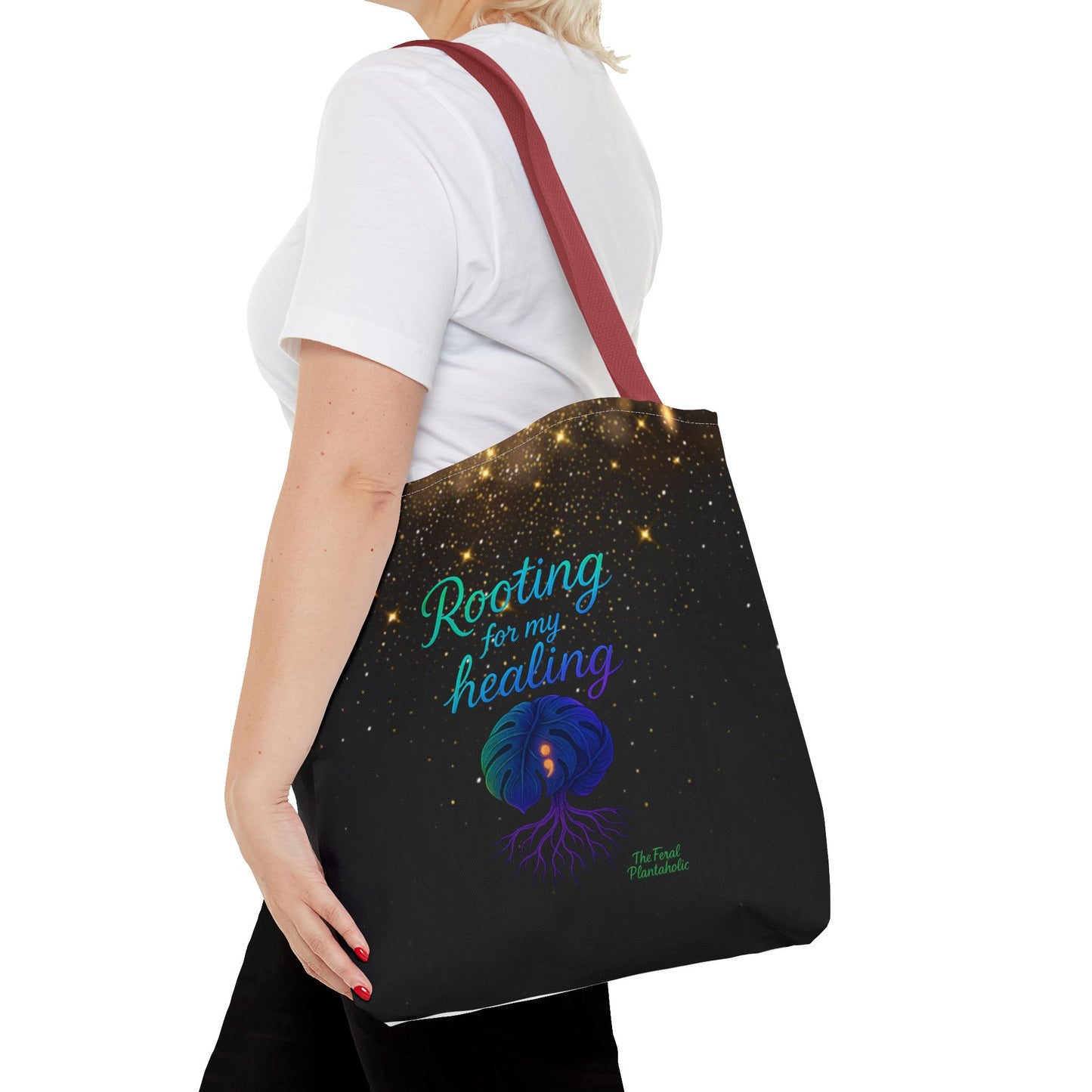 Healing Affirmation Tote Bag, Empowering Tote, Gift for Wellness, Inspirational Bag, Motivational Tote, Self-Care Accessory