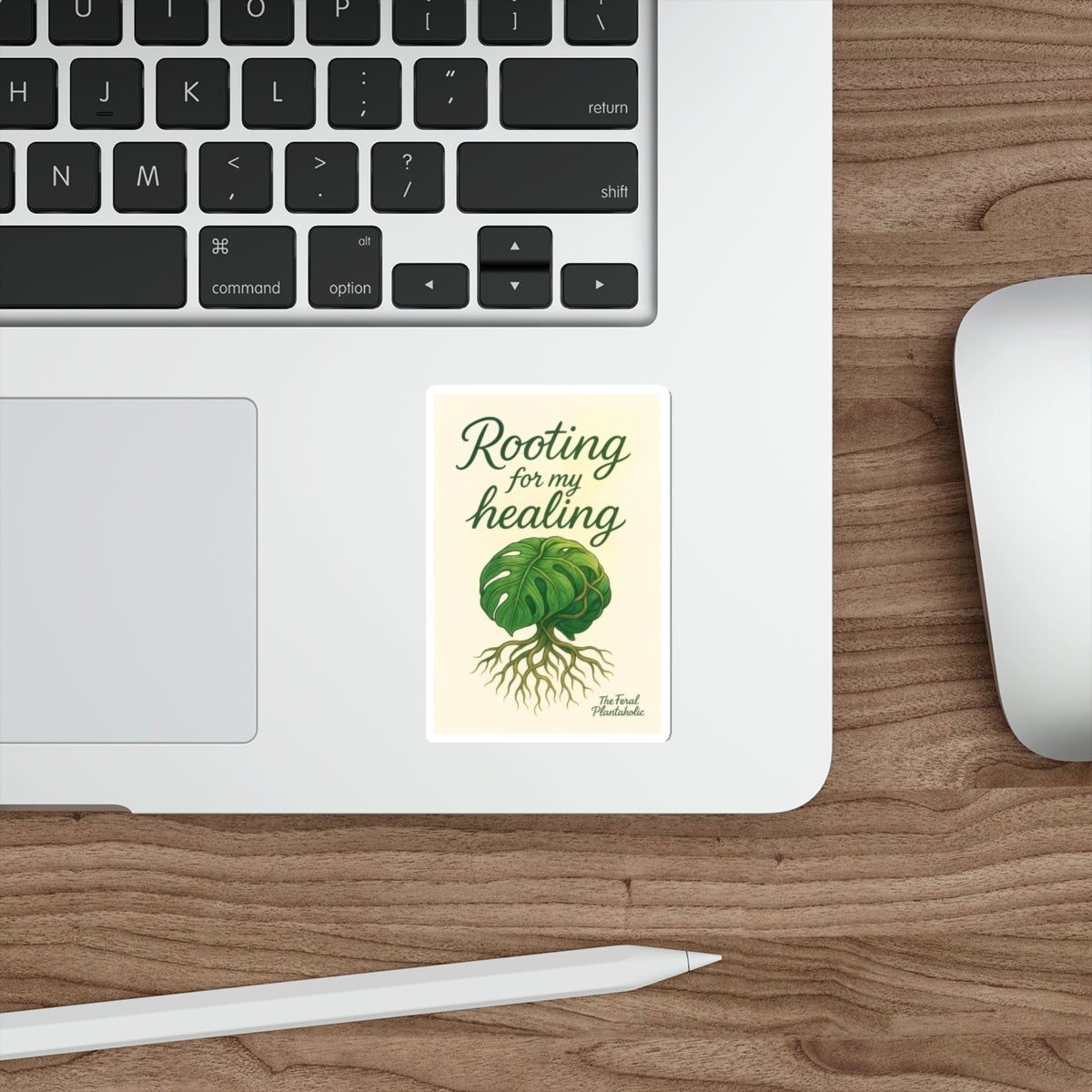 Rooting for My Healing Die-Cut Stickers - Inspirational Plant Design