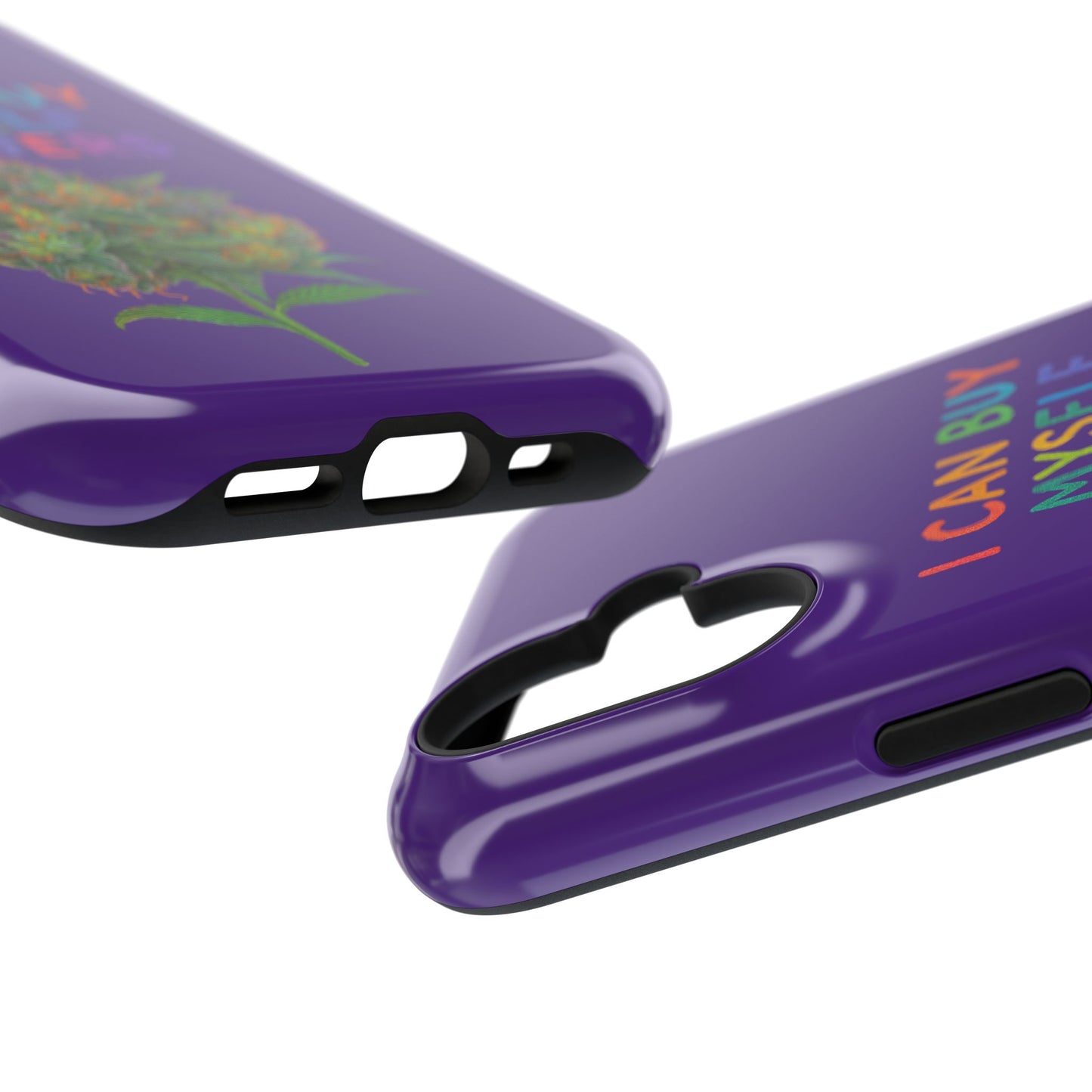 Impact-Resistant Phone Case — "I Can Buy Myself Flowers" Colorful Floral Statement