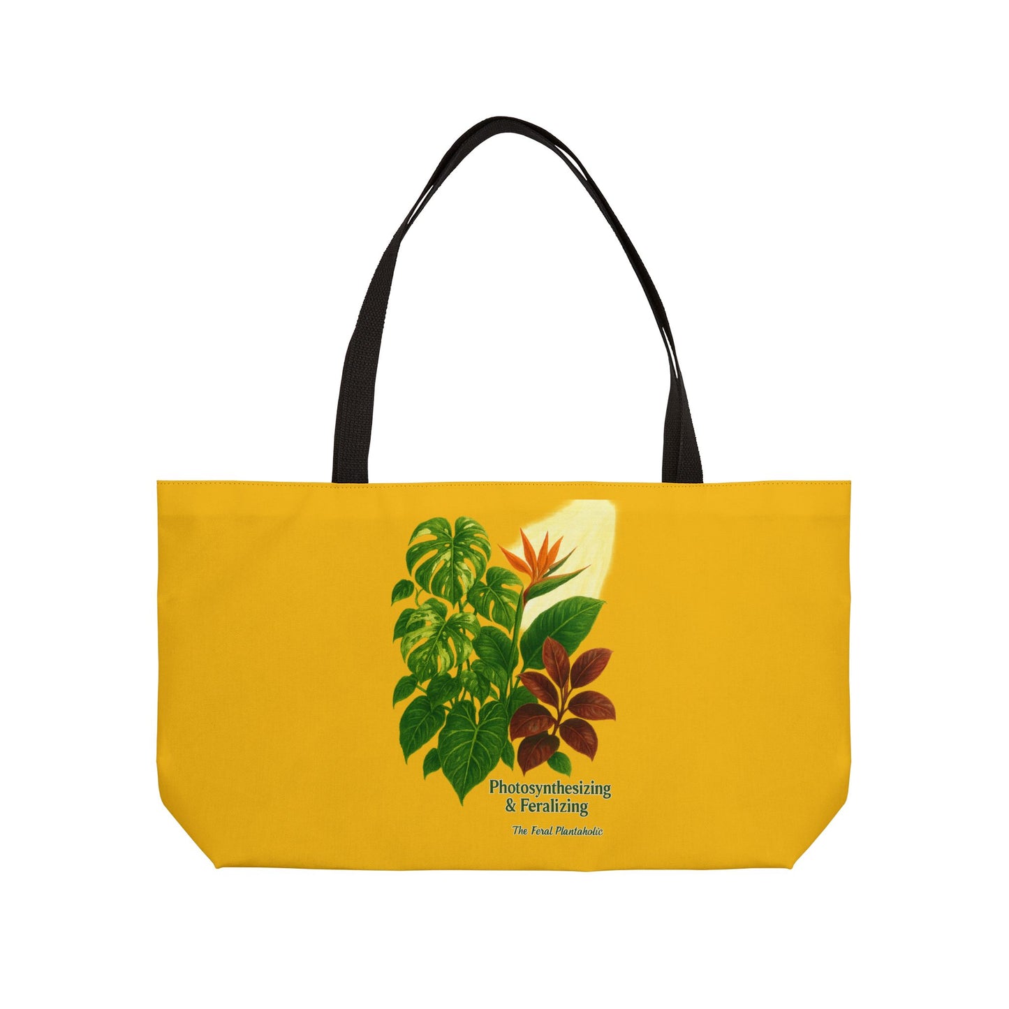 Botanical Weekender Tote Bag, Floral Travel Bag, Eco-Friendly Carryall, Beach Bag, Gift for Gardeners, Nature Lover's Tote