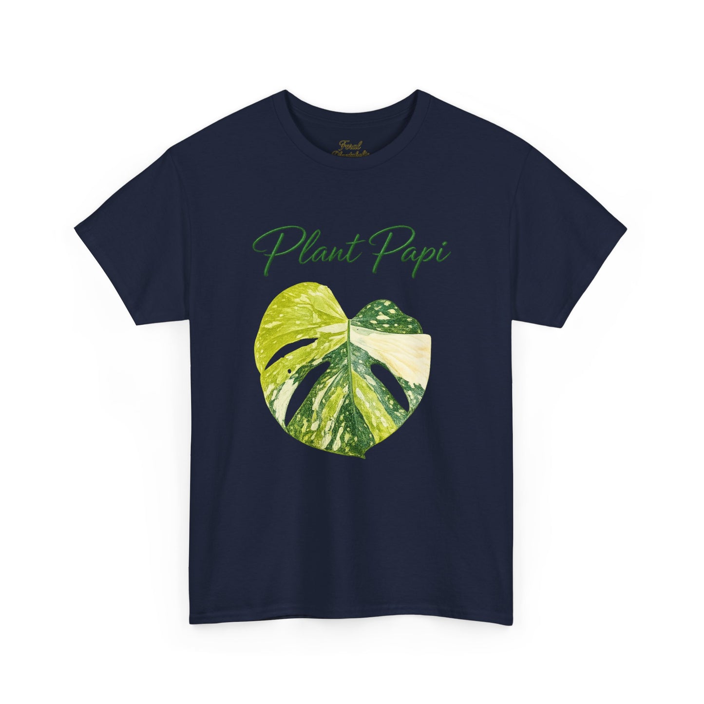 Plant Papi T-Shirt — Green Monstera Heart Graphic Tee for Plant Lovers