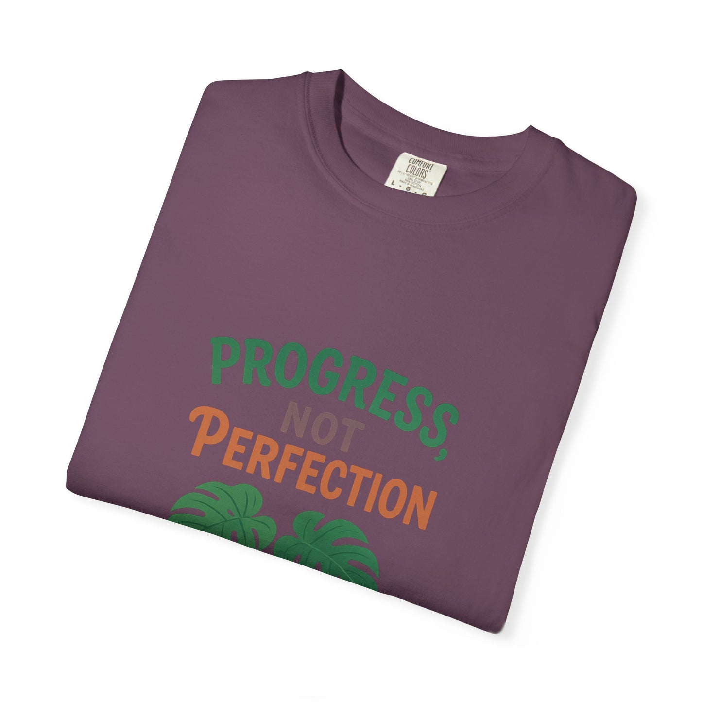 Progress Not Perfection Plant T-Shirt, Casual Unisex Tee, Gift for Plant Lovers, Eco-Friendly Fashion, Gardening Apparel, Relaxed Fit