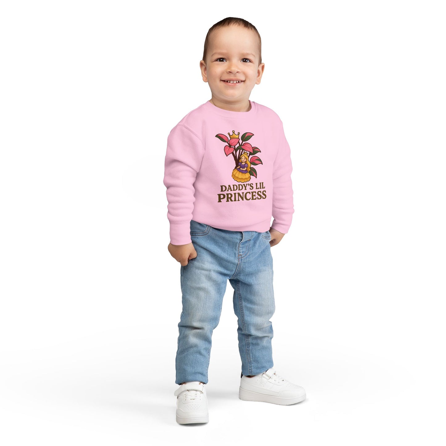 Toddler Sweatshirt - Daddy's Lil Princess, Cute Kids Sweatshirt, Toddler Gifts, Birthday Apparel, Little Princess Outfit, Baby Shower Gift