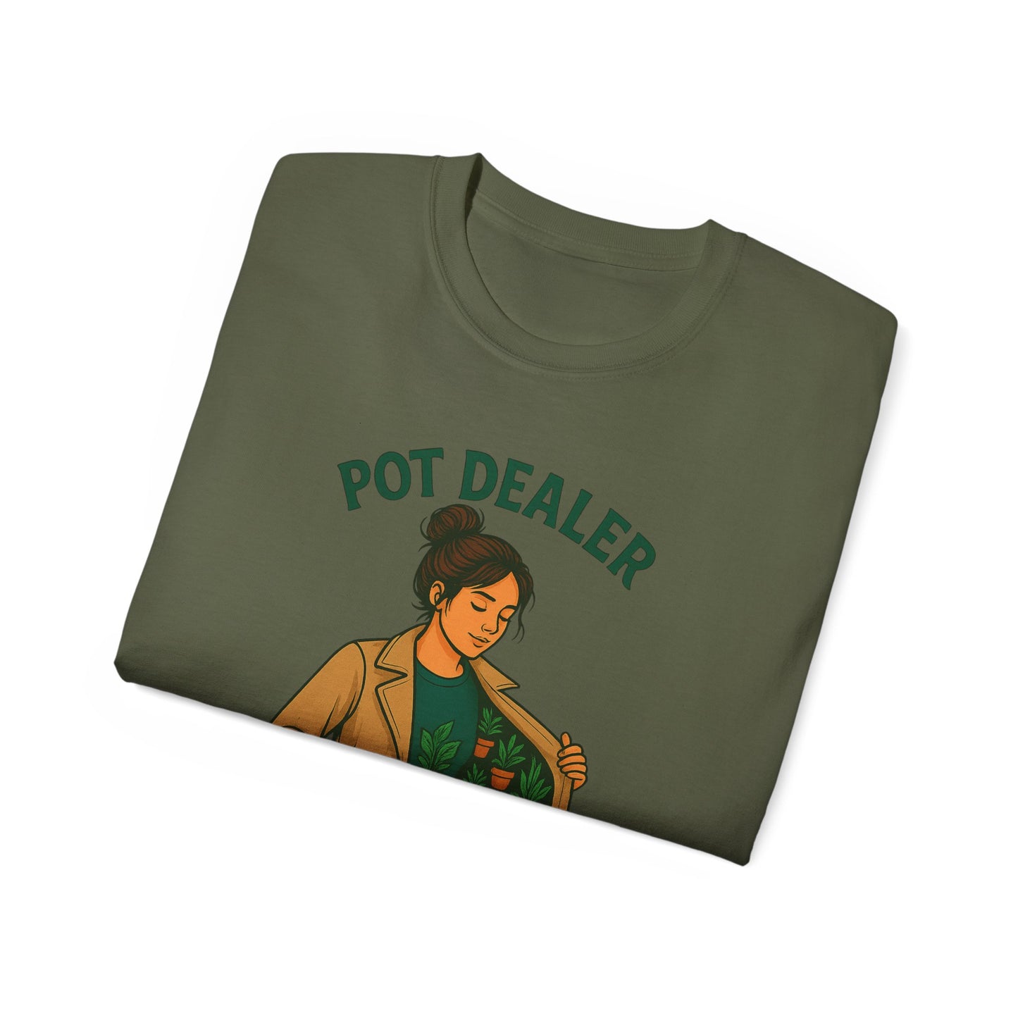 Pot Dealer Unisex Tee - Fun Plant Lover Gift, Gardening Shirt, Cute T-Shirt for Herb Enthusiasts, Plant Lover Apparel, Nature Lover Style