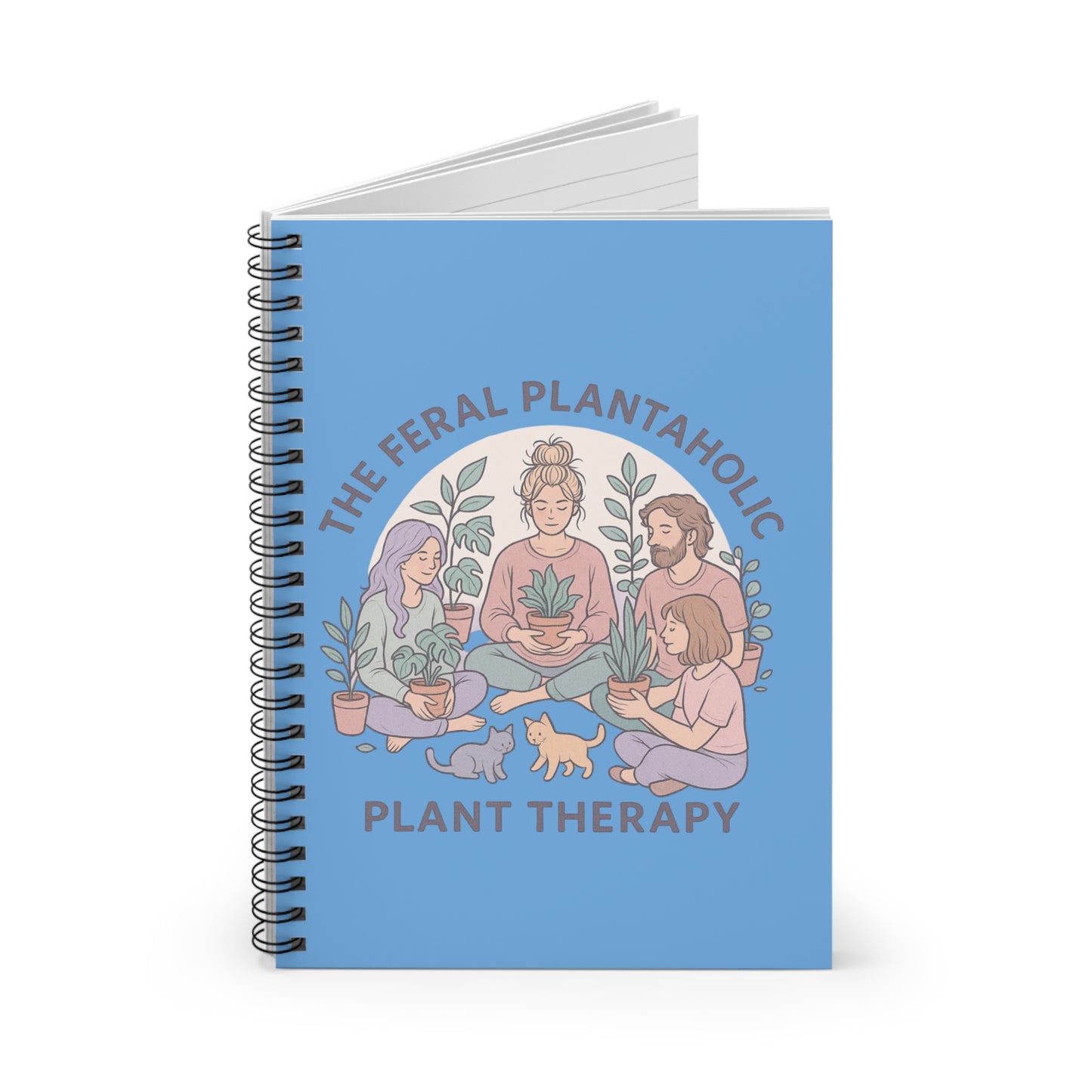 Plant Therapy Spiral Notebook - Perfect for Gardeners, Plant Lovers, Gift for Nature Enthusiasts, Journal, Stationery, Eco-Friendly