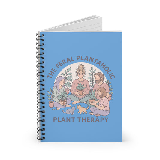 Plant Therapy Spiral Notebook - Perfect for Gardeners, Plant Lovers, Gift for Nature Enthusiasts, Journal, Stationery, Eco-Friendly
