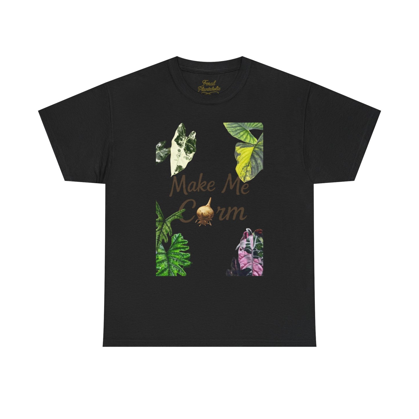 Make Me Corm Tee — Floral Graphic Cotton T‑Shirt