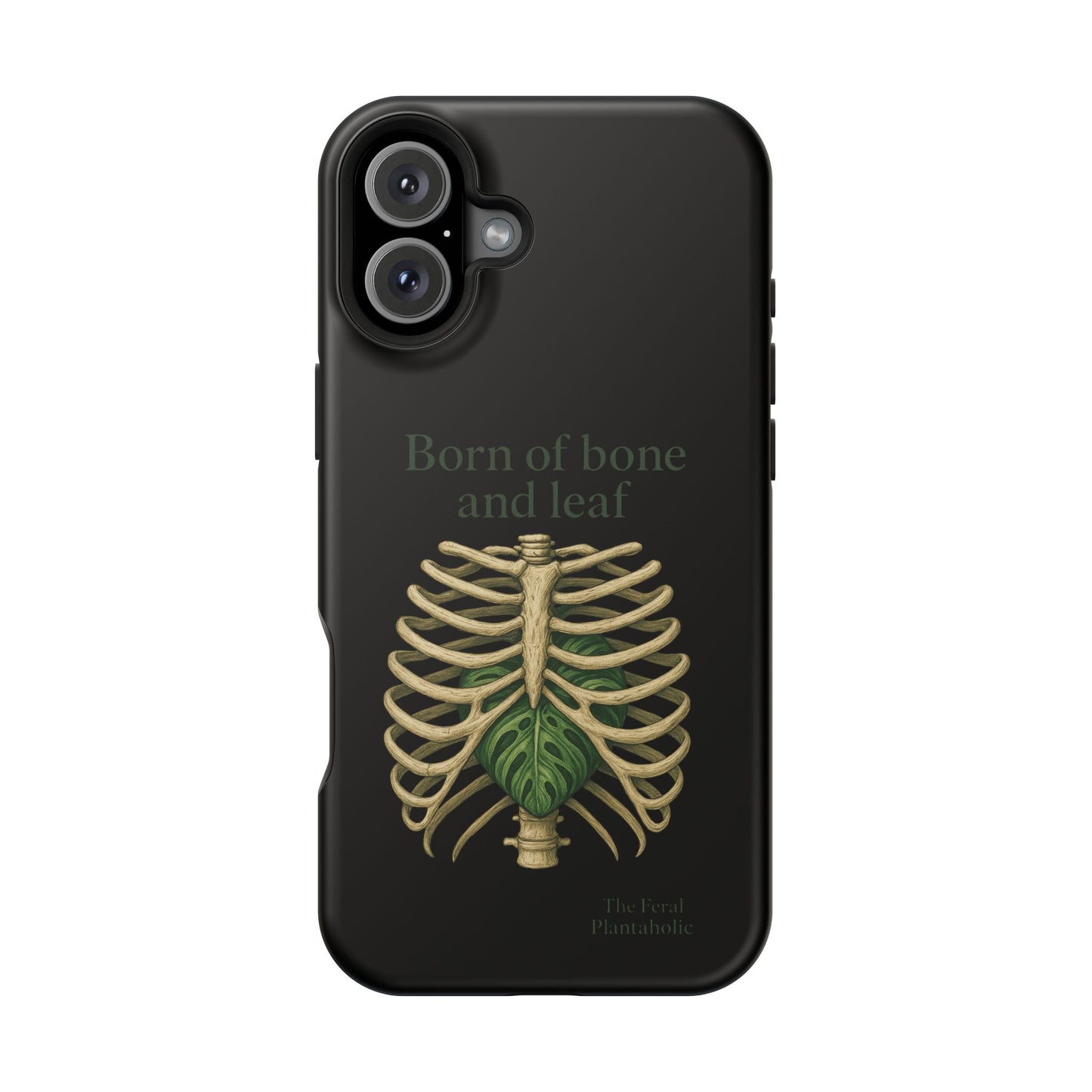 Born of Bone and Leaf Phone Case — Impact-Resistant iPhone Cover