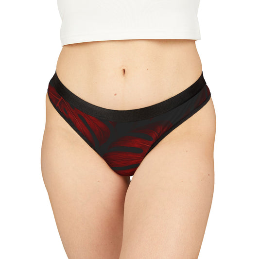 Tropical Floral Women's Thongs - Comfortable AOP Undergarments for Everyday Wear