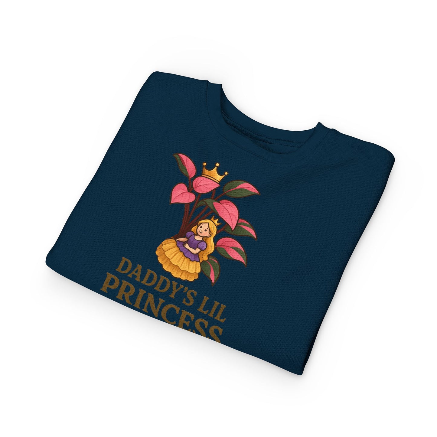 Toddler Sweatshirt - Daddy's Lil Princess, Cute Kids Sweatshirt, Toddler Gifts, Birthday Apparel, Little Princess Outfit, Baby Shower Gift