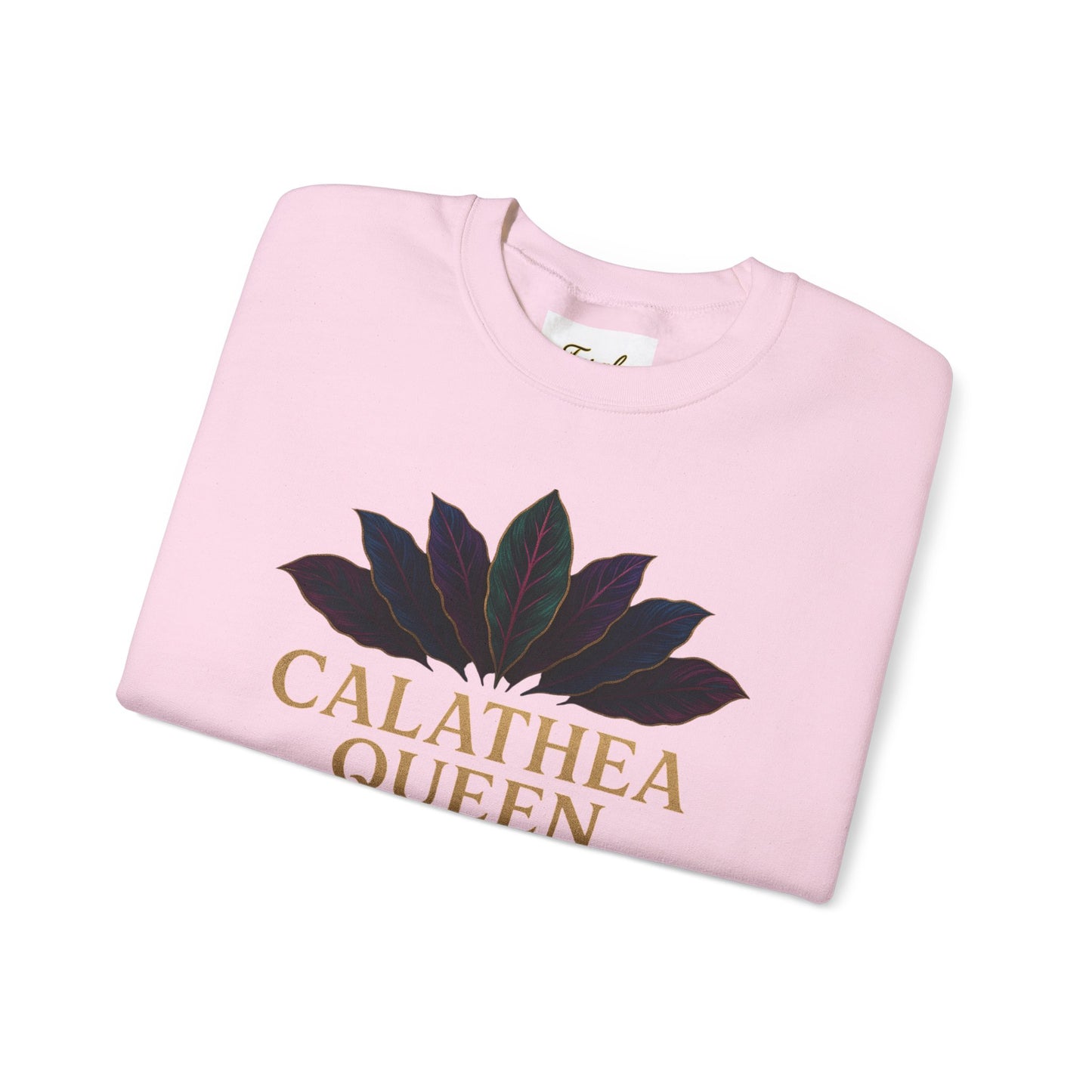 Calathea Queen Sweatshirt - Cozy Crewneck for Plant Lovers, Gift for Gardeners, Lounge Wear, Botanical Fashion, Nature Inspired Apparel