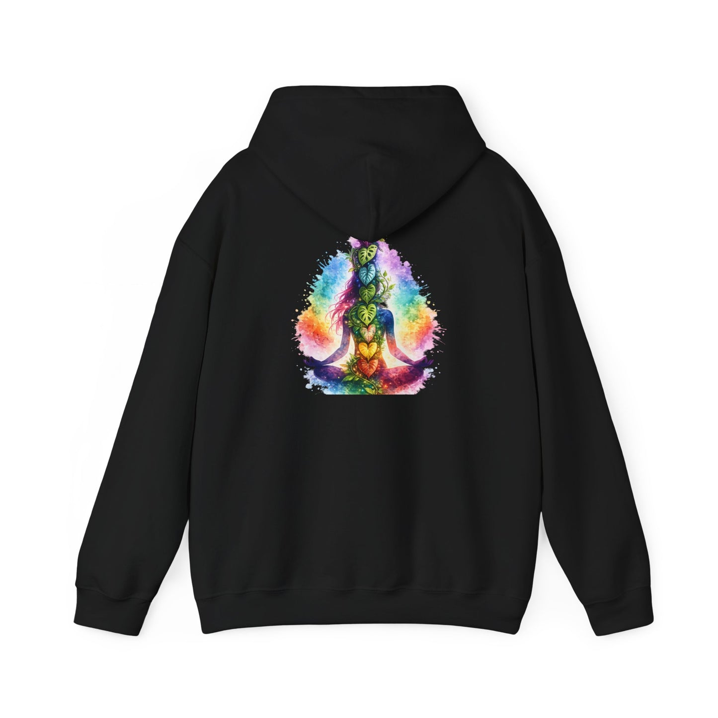 Meditation Chakra Hoodie — Colorful Rainbow Yoga Spiritual Sweatshirt