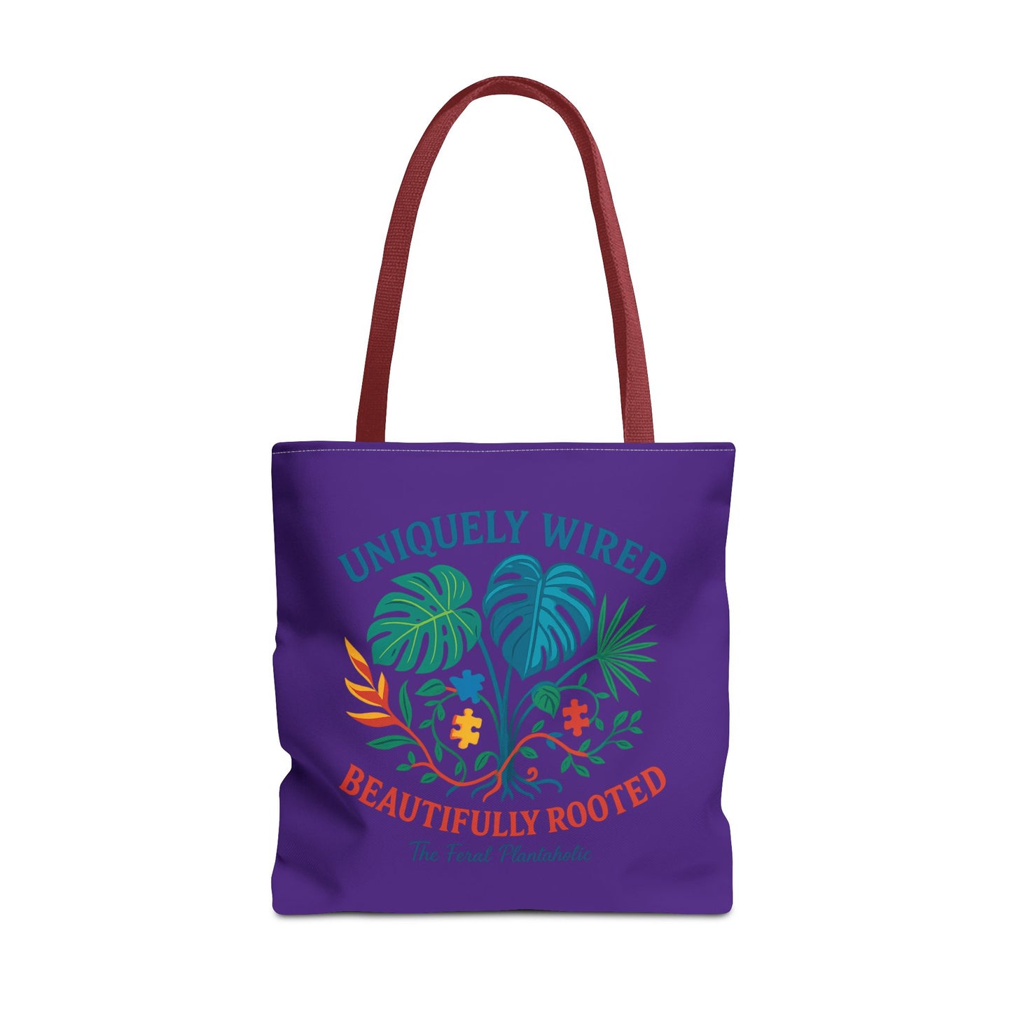 Vibrant Tropical Tote Bag - Uniquely Wired, Beautifully Rooted