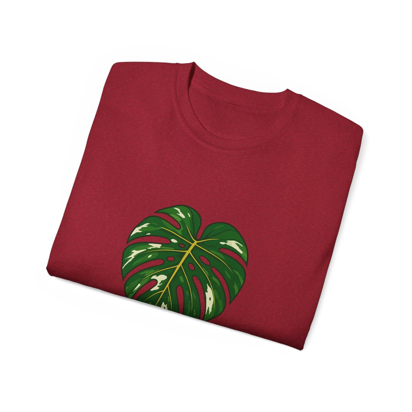 Monstera Energy Only Unisex Cotton Tee, Tropical Plant Tee, Nature Lover Shirt, Casual Summer Top, Eco-Friendly Gift, Botanical Graphic Tee
