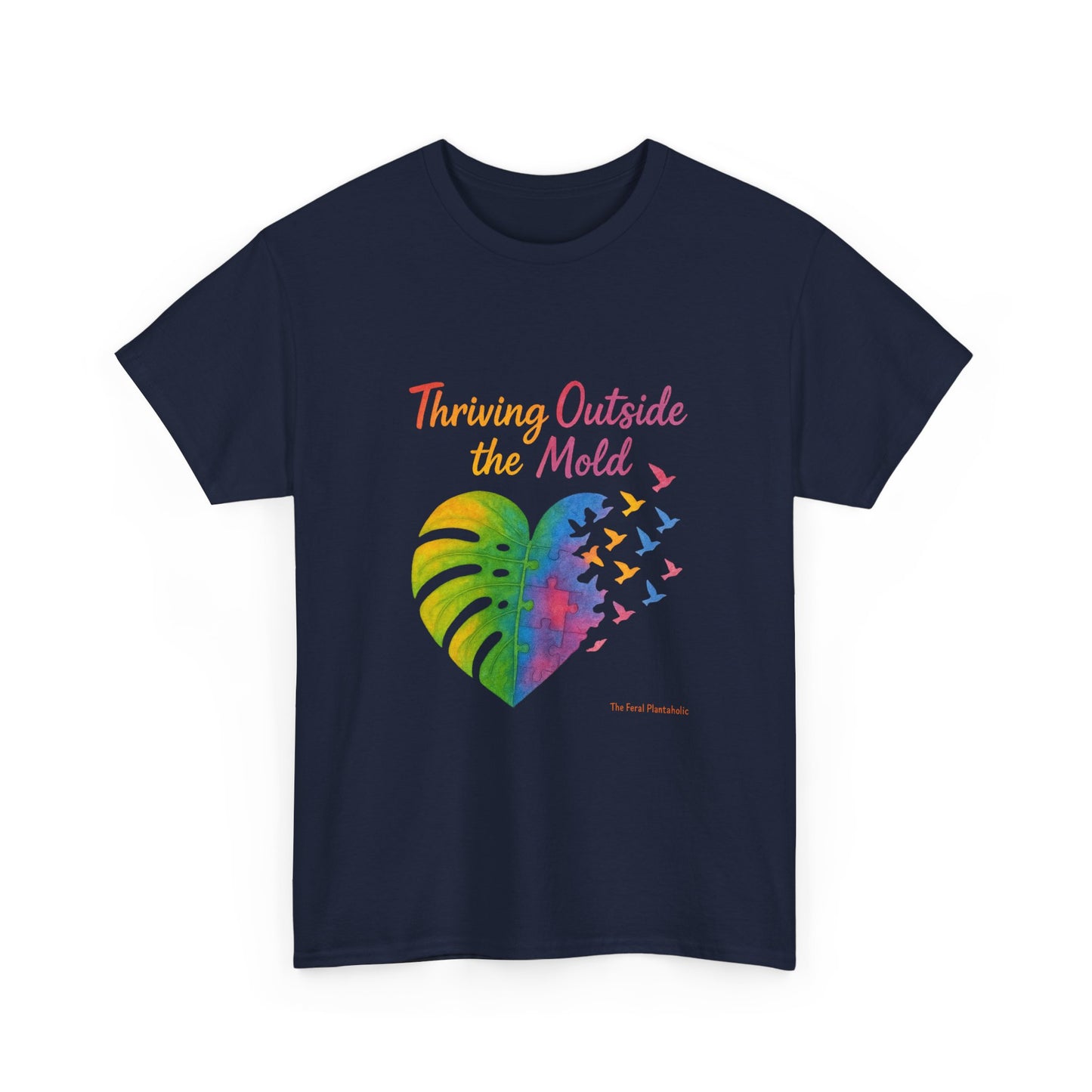 Colorful Inspirational T-Shirt, Unisex Heavy Cotton Tee for Moods, Casual Wear, Gifts for Friends, Self-Love, Spring Fashion