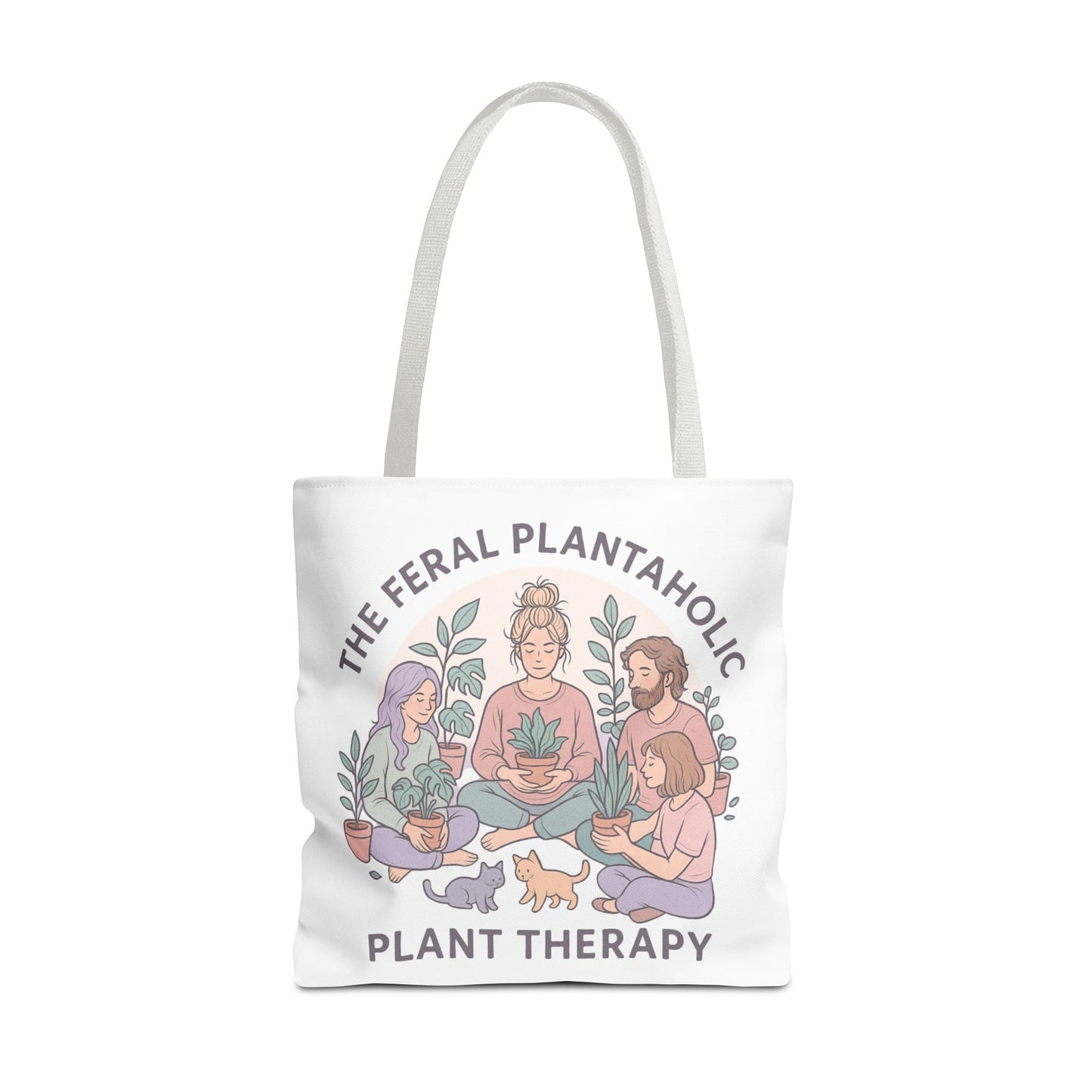 Feral Plantaholic Tote Bag, Plant Therapy Bag, Eco-Friendly Tote, Gifts for Gardeners, Plant Lover Accessories, Boho Style