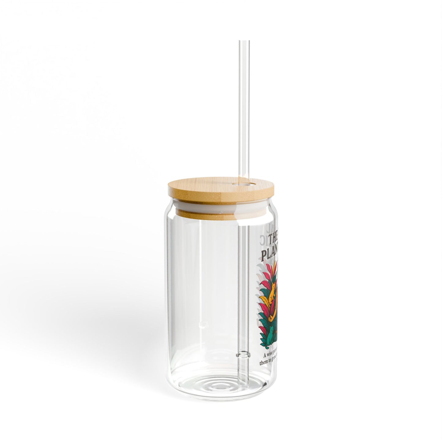 Eco-Friendly Sipper Glass | The Feral Plantaholic | Ideal for Plant Lovers, Gifts, Events, Sustainable Living