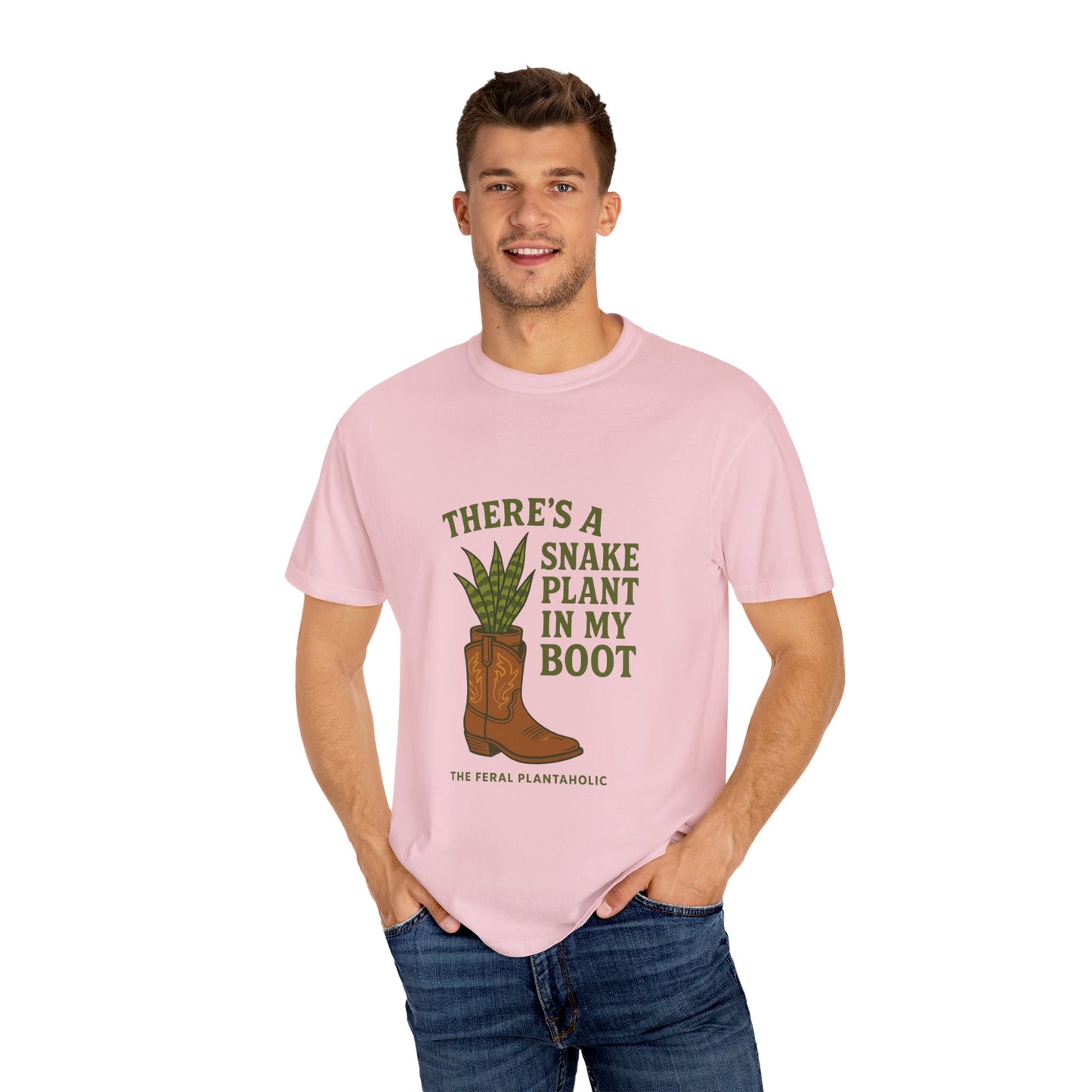 Snake Plant in My Boot T-Shirt | Unisex Garment-Dyed Tee for Plant Lovers, Gardening Gifts, Nature Vibes, Eco-Friendly Clothing, [...]