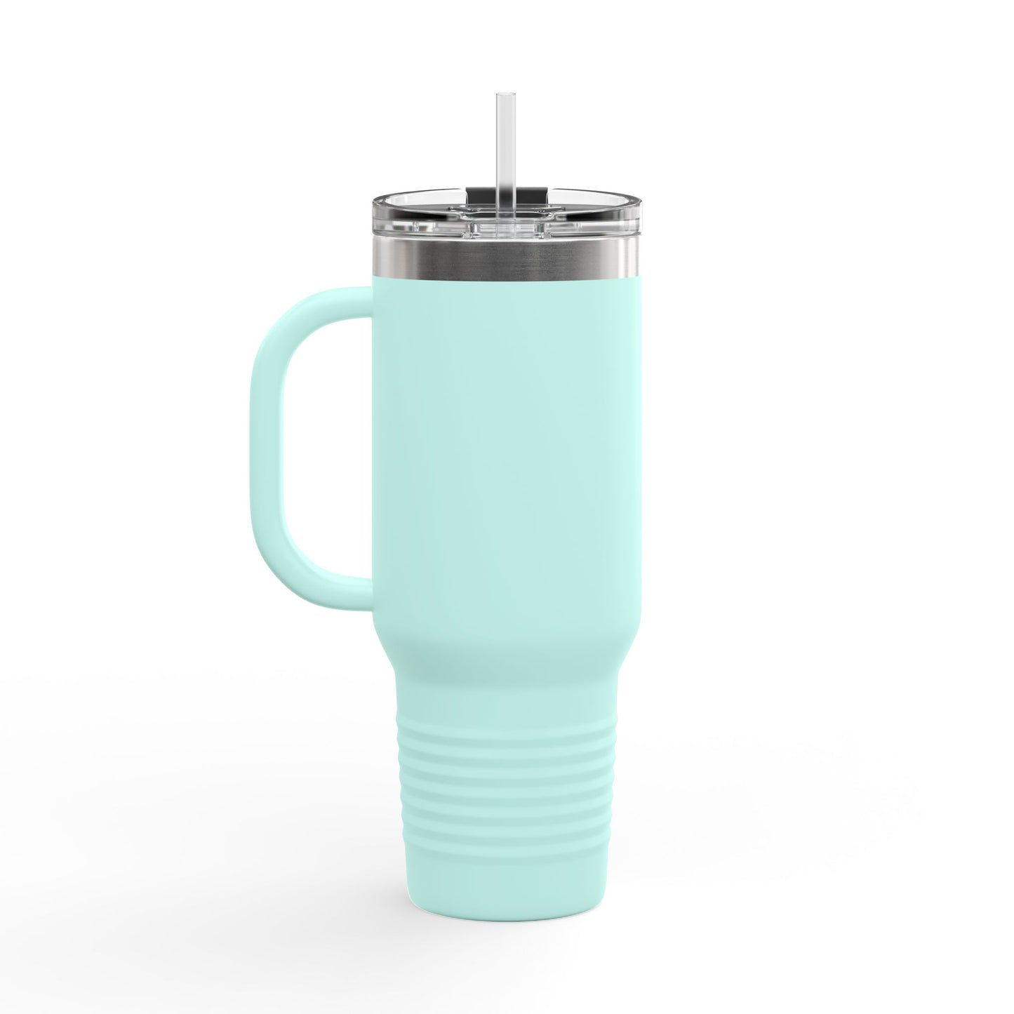40oz Insulated Travel Mug — Monstera Leaves "I Like Them Big" Tropical Tumbler