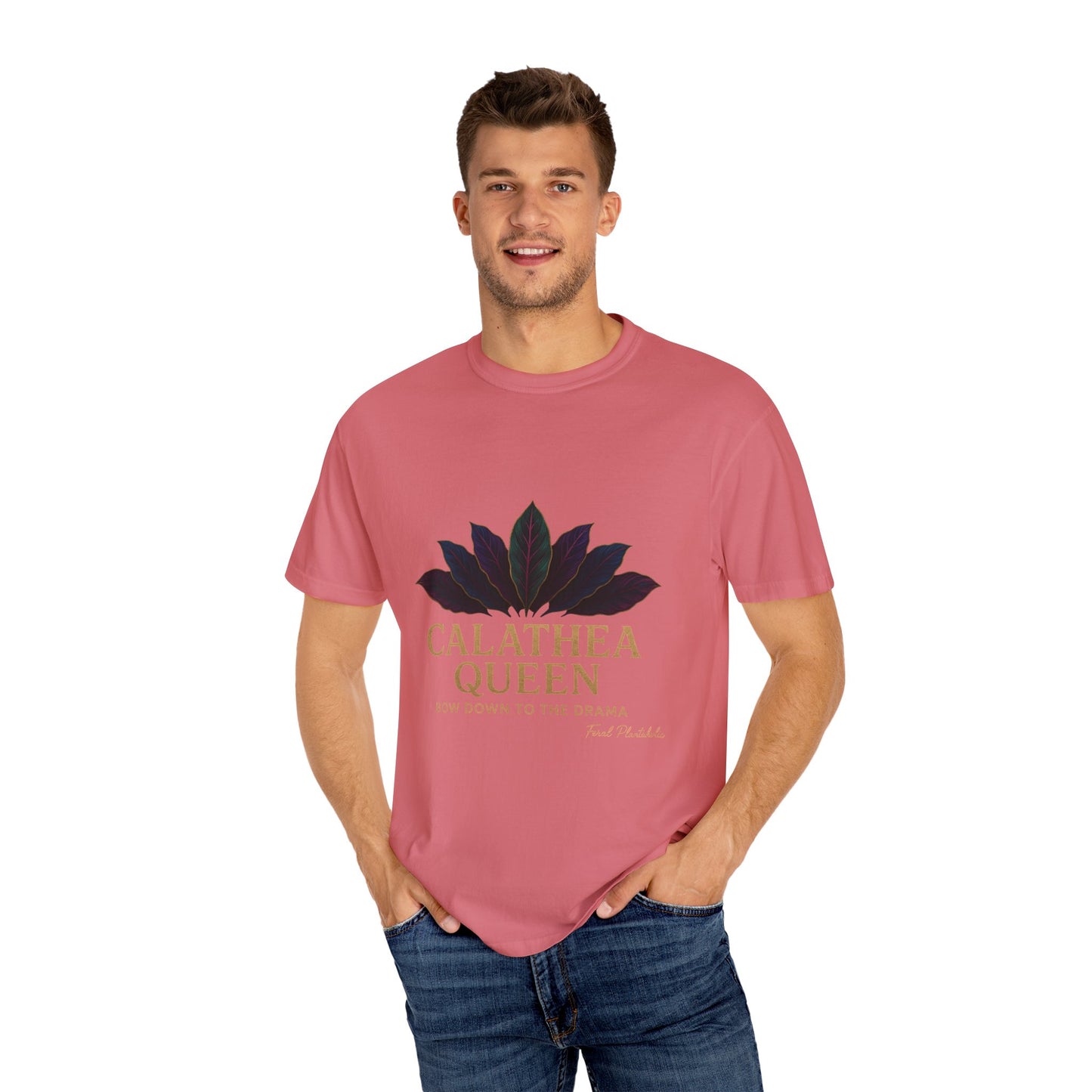Calathea Queen T-Shirt | Unisex Plant Lover Tee, Botanical Gift, Houseplant Apparel, Nature Lover Wear, Eco-Friendly Statement Top