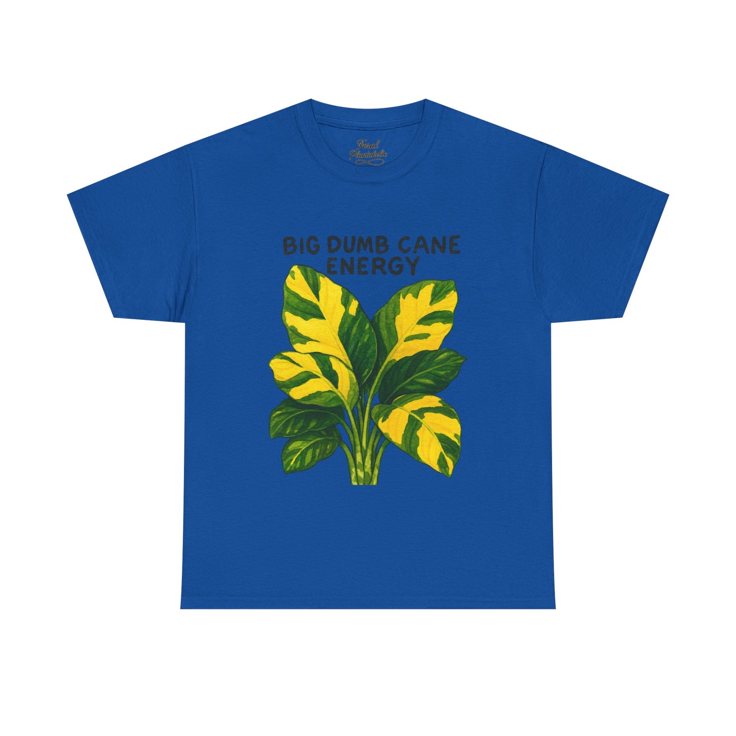 Big Dumb Cane Energy T‑Shirt — Variegated Dieffenbachia Plant Tee