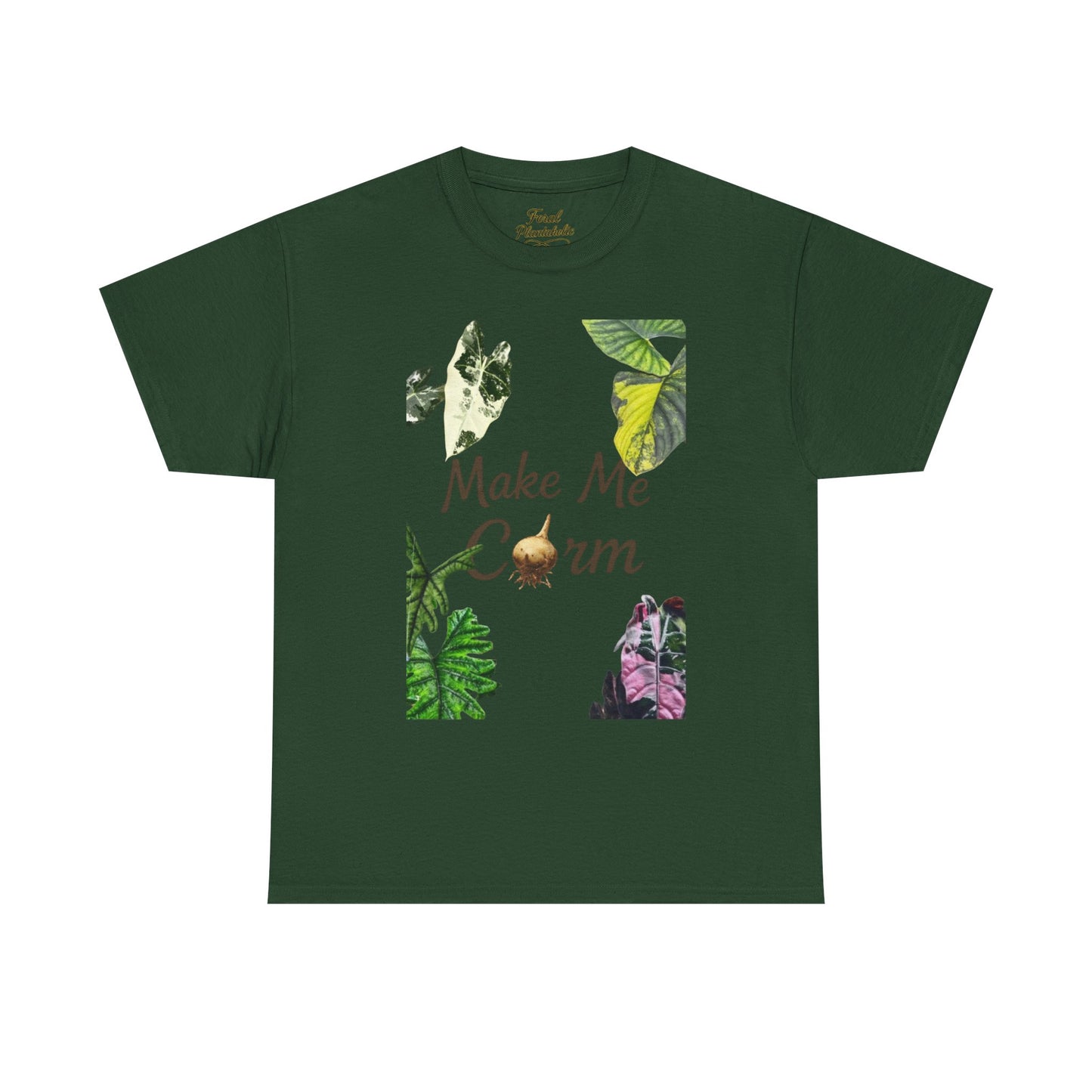 Make Me Corm Tee — Floral Graphic Cotton T‑Shirt