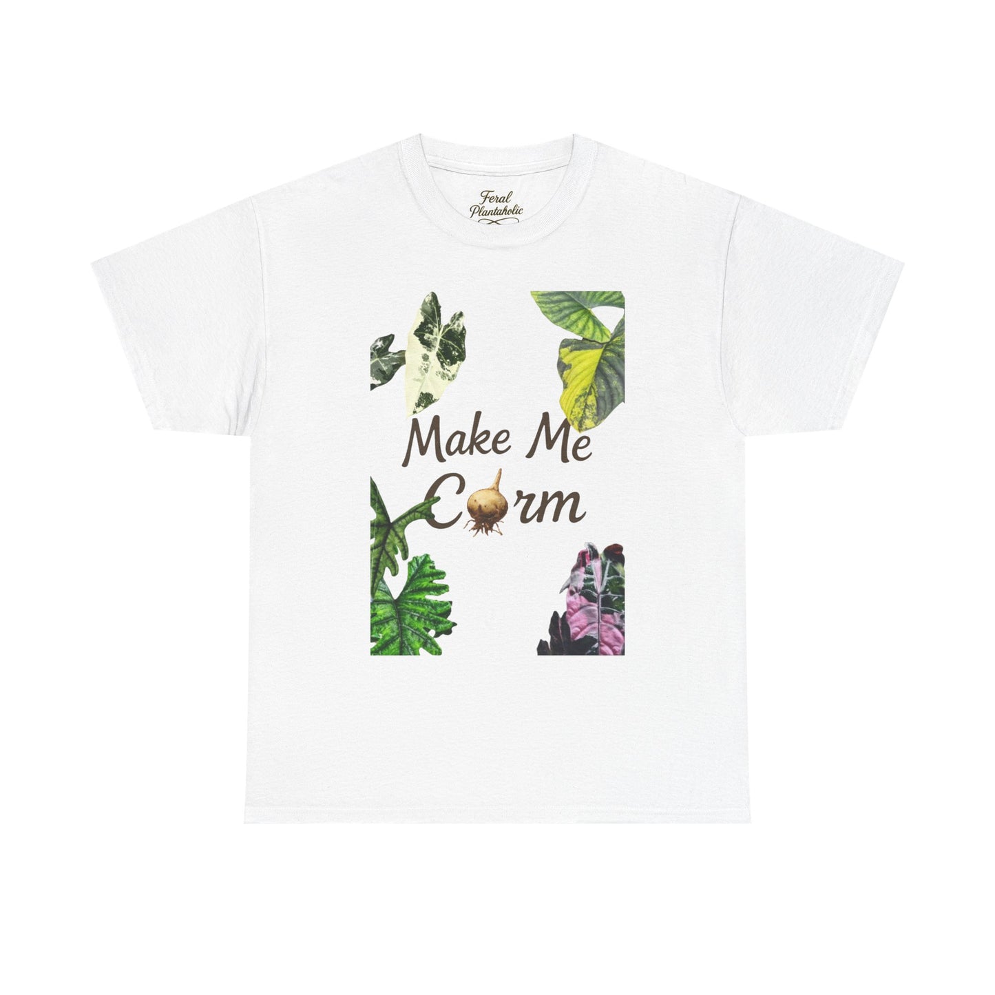 Make Me Corm Tee — Floral Graphic Cotton T‑Shirt