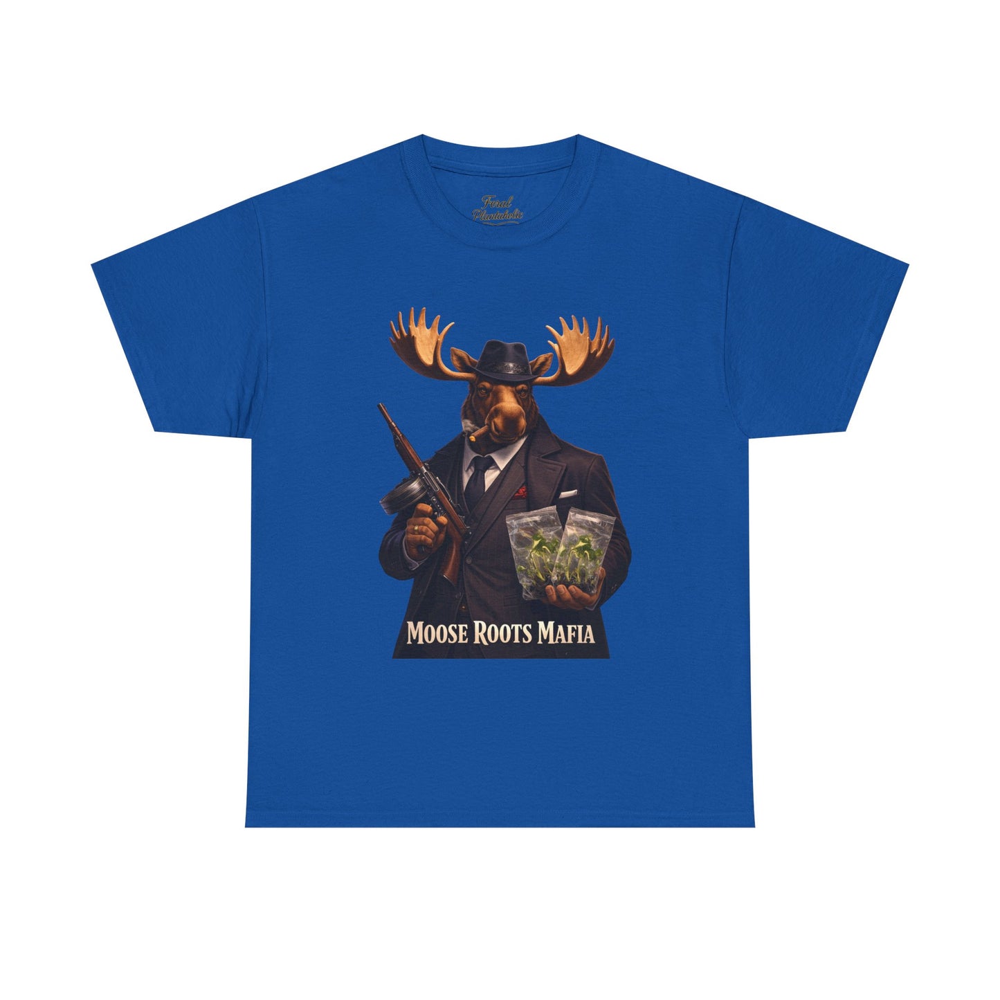 Moose Roots Mafia T-Shirt — Retro Moose Gang Artwork Tee