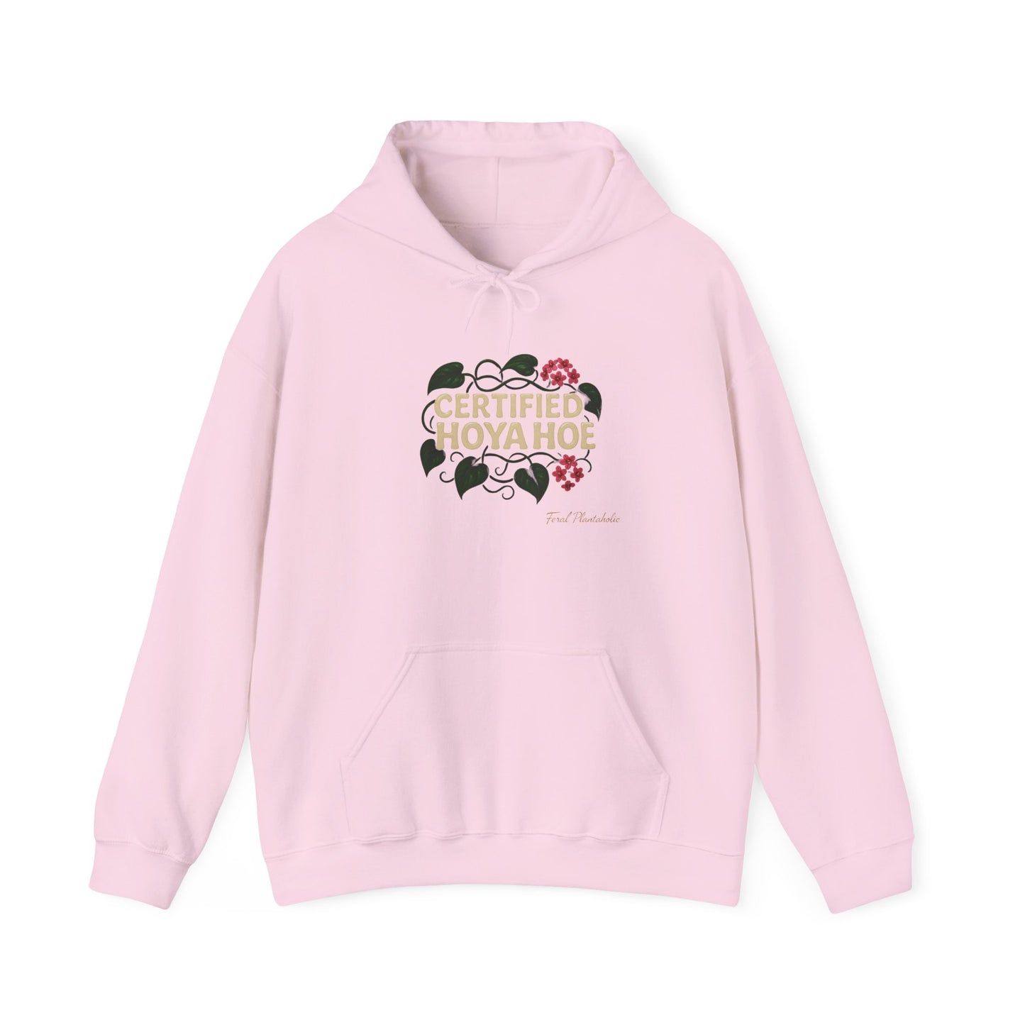 Certified Hoya Hoe Hoodie, Cute Plant Lover Sweatshirt, Gardening Gift, Cozy Unisex Sweater, Nature Lover Apparel