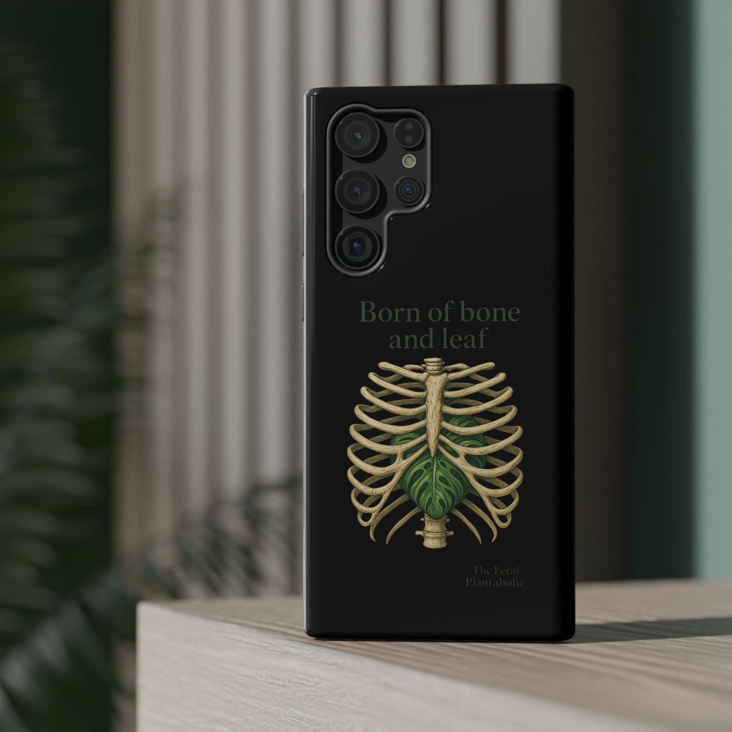 Born of Bone and Leaf Phone Case — Impact-Resistant iPhone Cover
