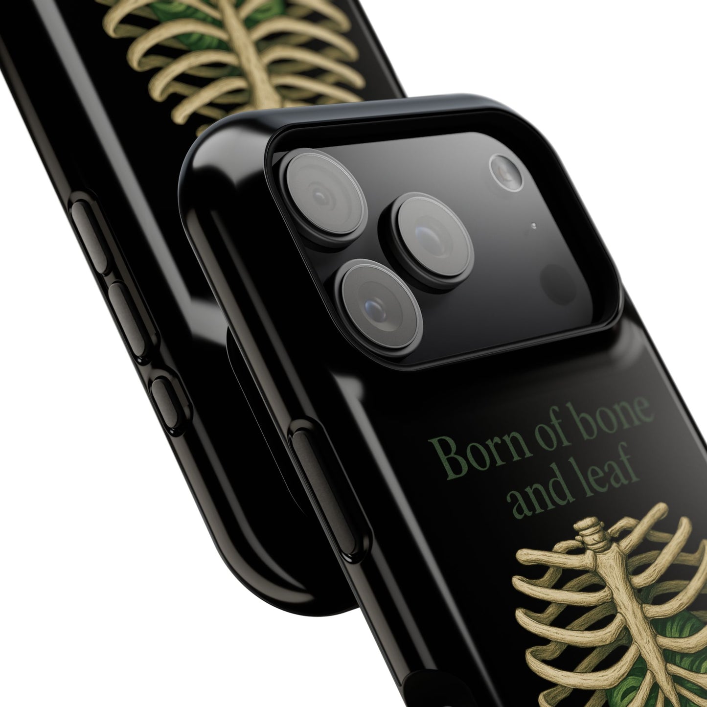 Born of Bone and Leaf Phone Case — Impact-Resistant iPhone Cover