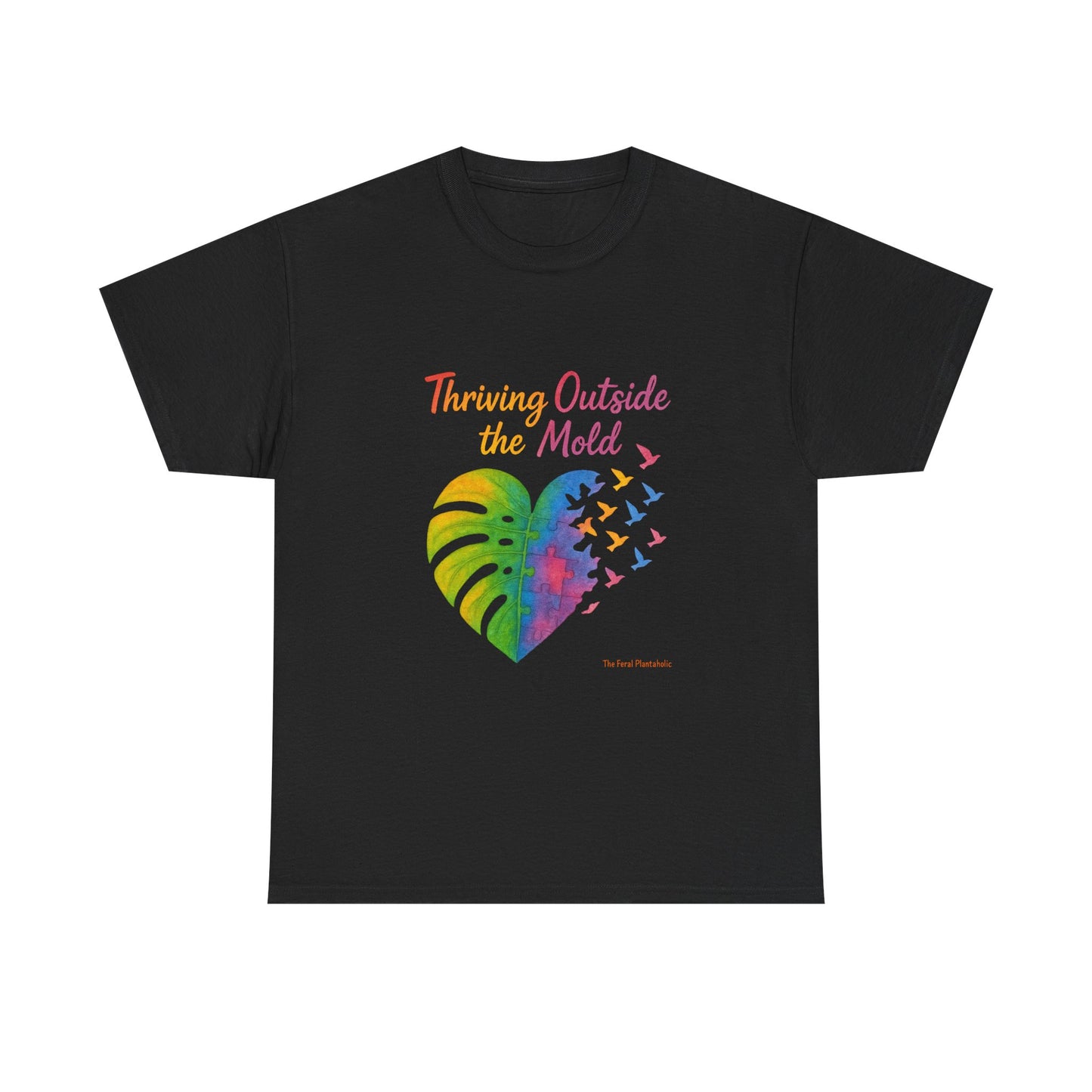 Colorful Inspirational T-Shirt, Unisex Heavy Cotton Tee for Moods, Casual Wear, Gifts for Friends, Self-Love, Spring Fashion
