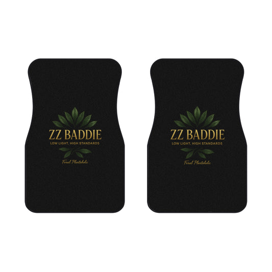 Stylish Car Mats - ZZ BADDIE Design, Custom Car Accessories, Trendy Mat Set, Gift for Car Lovers, Durable Floor Mats, Unique Car Decor