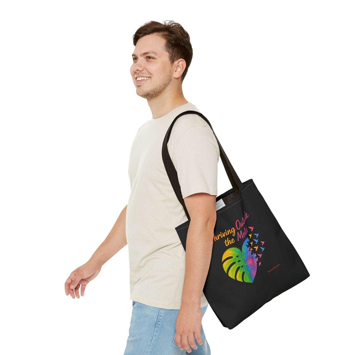Vibrant Motivational Tote Bag | Thriving Outside the Mold | Eco-Friendly Bag, Inspirational Gift, Beach Tote, Everyday Carryall