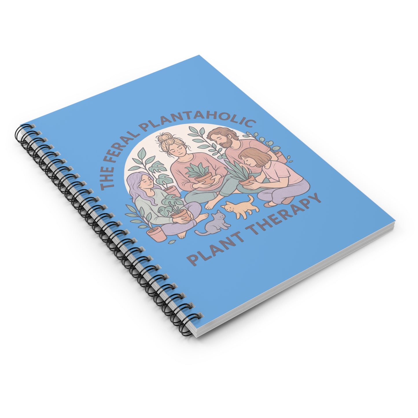 Plant Therapy Spiral Notebook - Perfect for Gardeners, Plant Lovers, Gift for Nature Enthusiasts, Journal, Stationery, Eco-Friendly