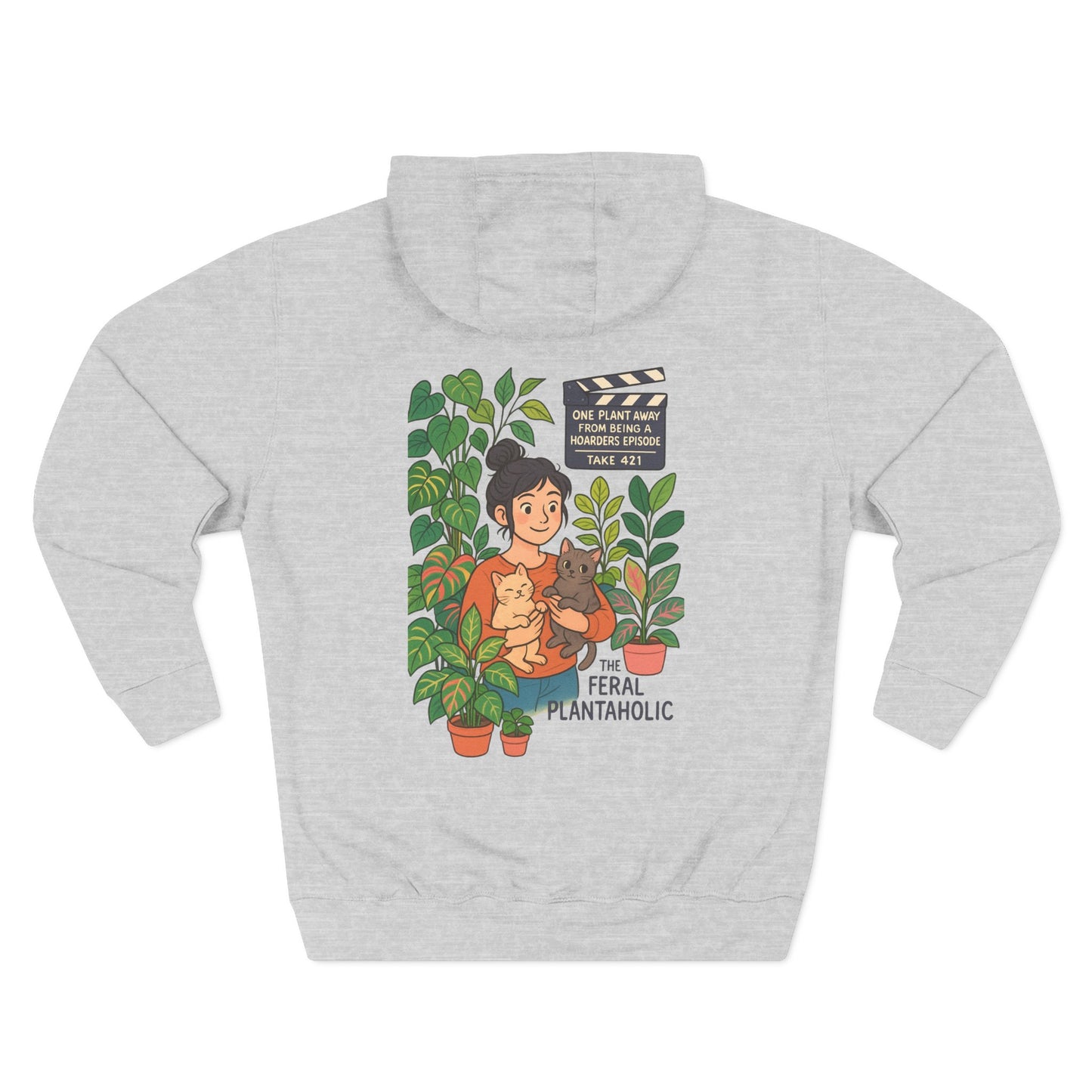 Cozy Feral Plant Parent Hoodie, Nature Lover Gift, Cute Pet Enthusiast Sweatshirt, Perfect for Plant Lovers, Eco-Friendly Fashion
