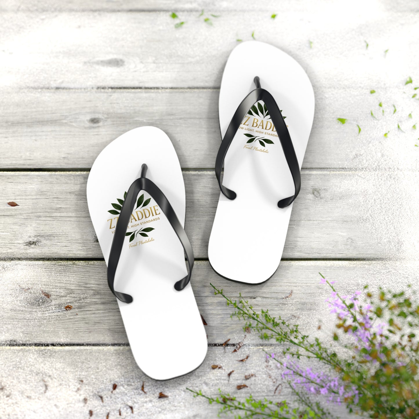 Tropical Flip Flops for Summer Vibes | Beachwear, Vacation Footwear, Casual Slippers, Outdoor Sandals, Custom Footwear