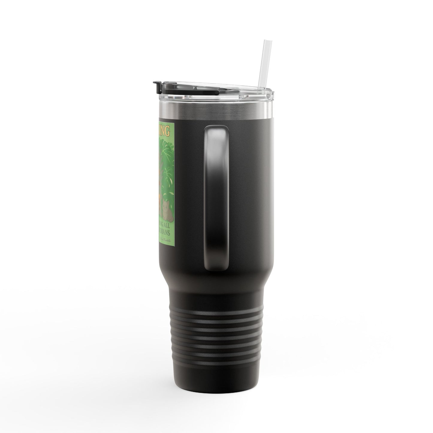 40oz Insulated Travel Mug — 'Albo King' Jungle Adventure Design