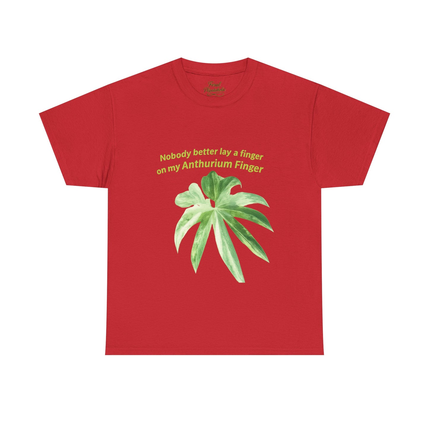 Anthurium Finger T-Shirt — Botanical Plant Lover Tee