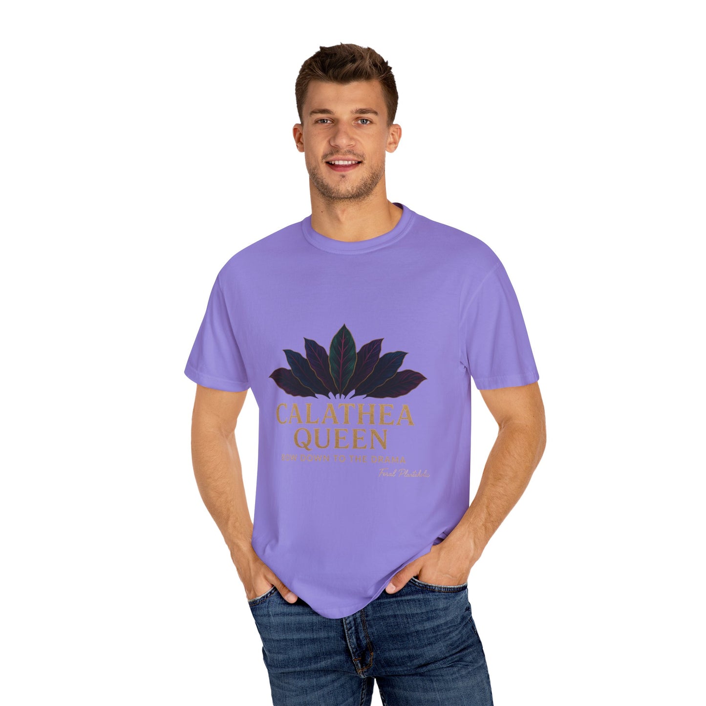 Calathea Queen T-Shirt | Unisex Plant Lover Tee, Botanical Gift, Houseplant Apparel, Nature Lover Wear, Eco-Friendly Statement Top