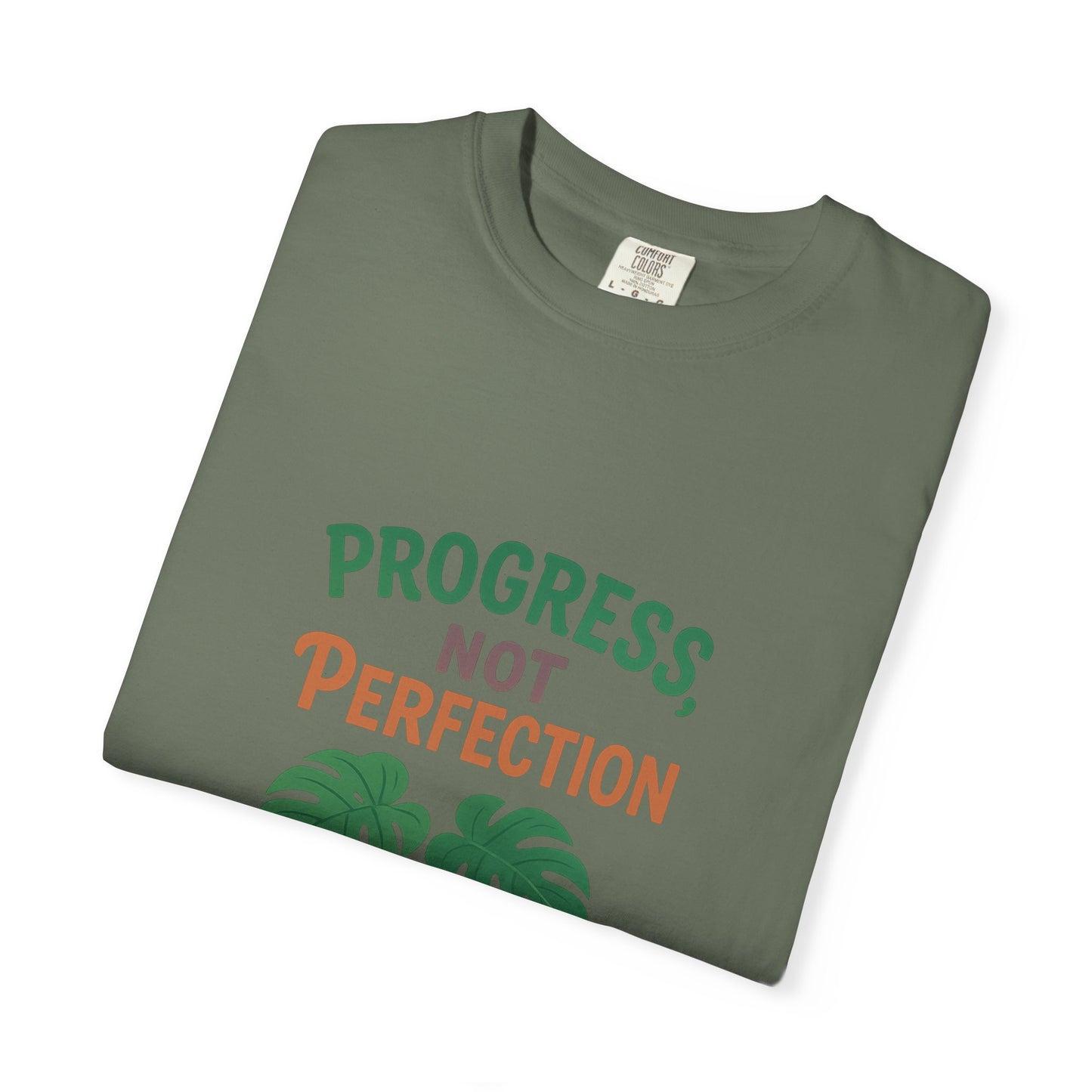 Progress Not Perfection Plant T-Shirt, Casual Unisex Tee, Gift for Plant Lovers, Eco-Friendly Fashion, Gardening Apparel, Relaxed Fit