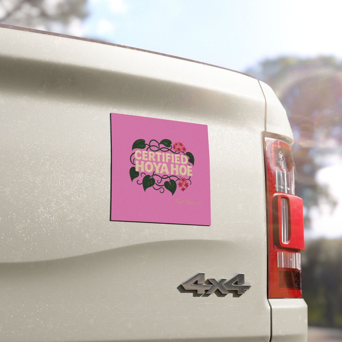 Certified Hoya Hoe Car Magnet, Plant Lover Gift, Funny Car Decor, Perfect for Gardeners, Indoor Plant Enthusiasts, Car Accessories