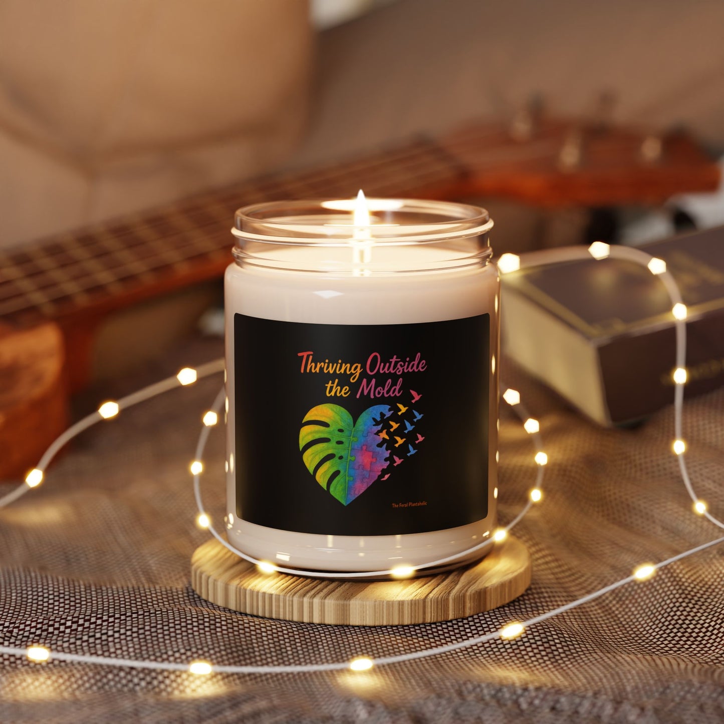 Vibrant Scented Soy Candle, A Touch of Inspiration for Home, Gift for Wellness, Relaxation, Aromatherapy
