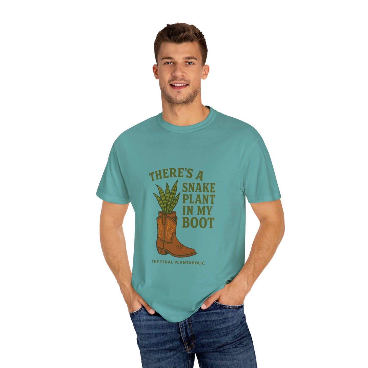 Snake Plant in My Boot T-Shirt | Unisex Garment-Dyed Tee for Plant Lovers, Gardening Gifts, Nature Vibes, Eco-Friendly Clothing, [...]