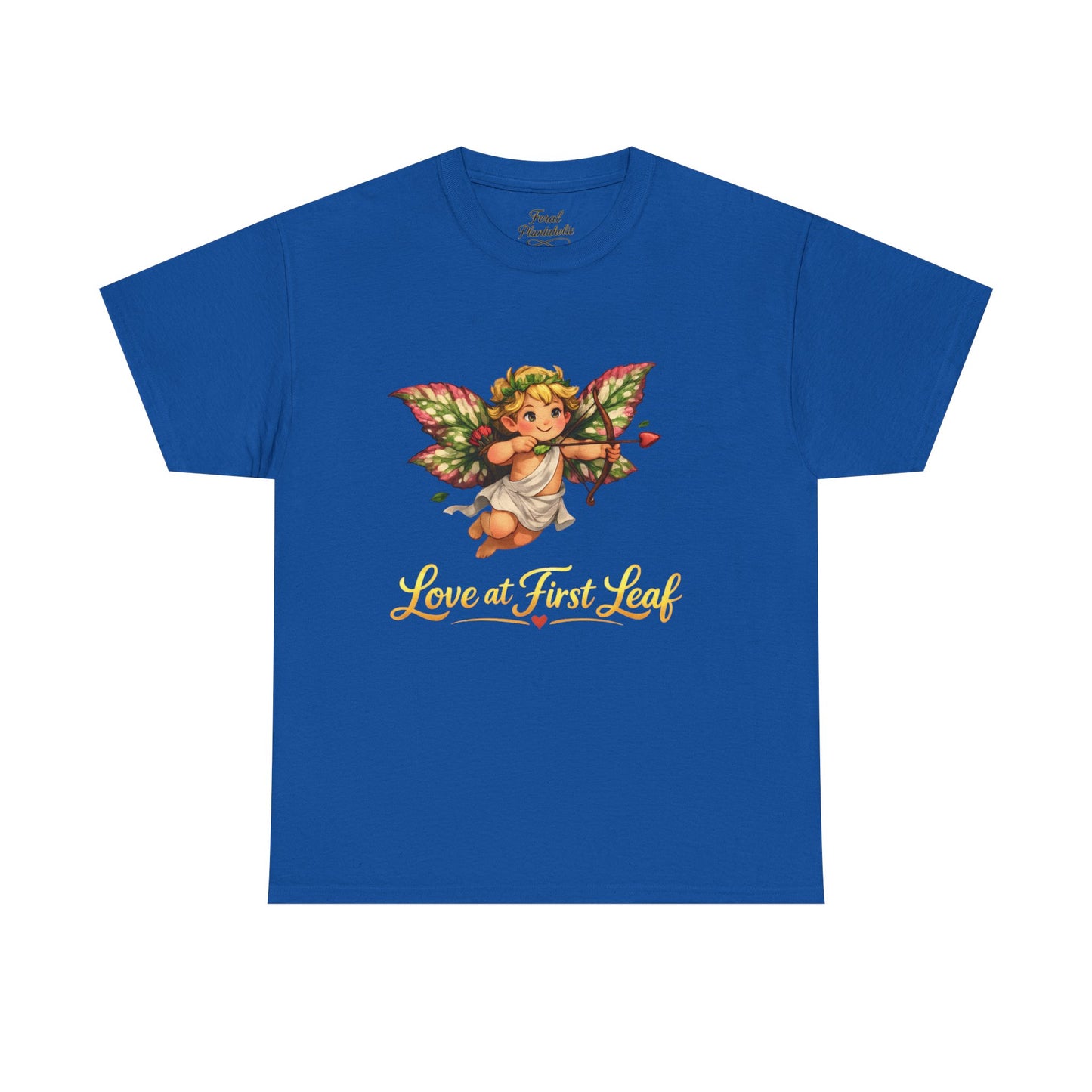 Love at First Leaf T‑Shirt — Vintage Cherub Fairy Graphic Tee