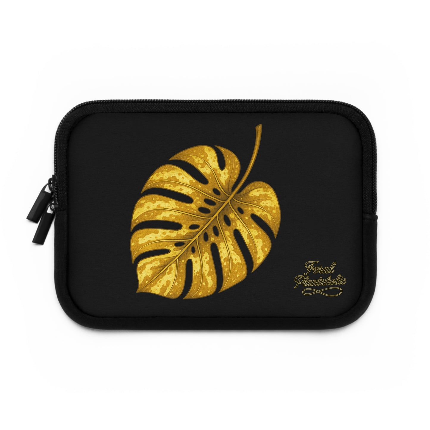 Stylish Monstera Leaf Laptop Sleeve, Floral Laptop Case, Tech Accessory, Gift for Her, Tropical Aesthetic