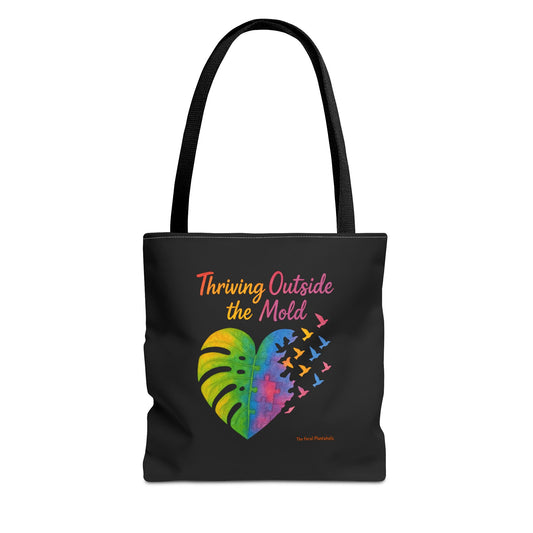Vibrant Motivational Tote Bag | Thriving Outside the Mold | Eco-Friendly Bag, Inspirational Gift, Beach Tote, Everyday Carryall
