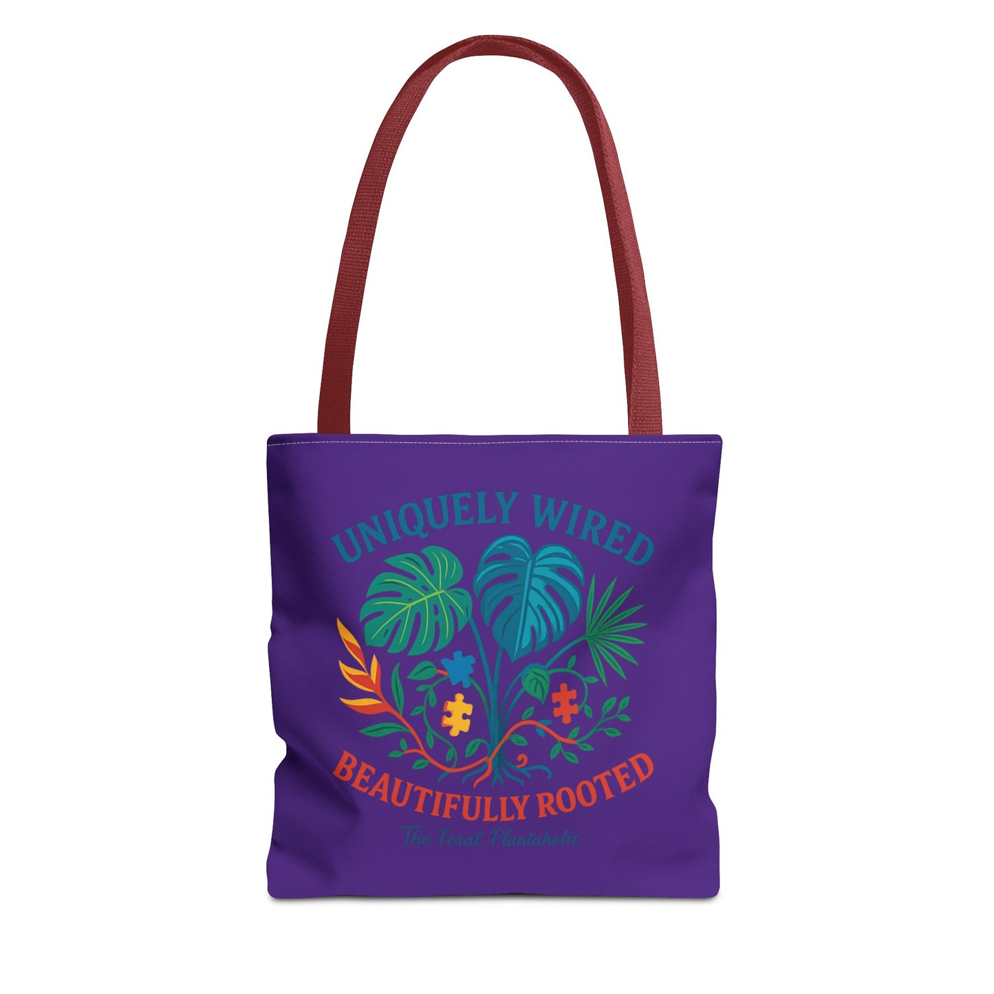 Vibrant Tropical Tote Bag - Uniquely Wired, Beautifully Rooted